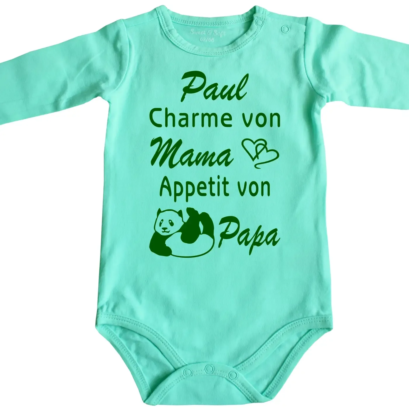 Lustiger Baby-Body Personalisiert mit Wunschname