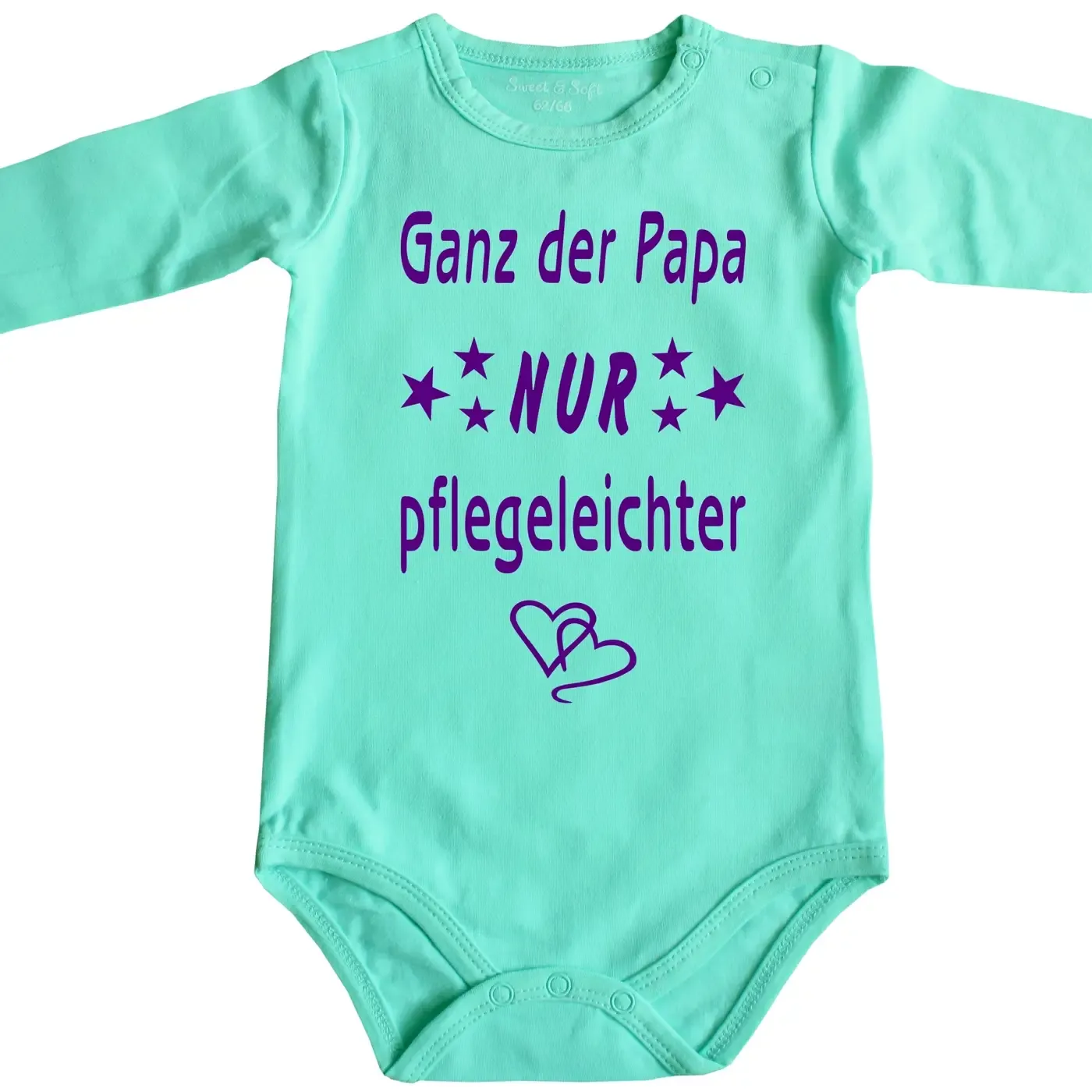Babybody mit pflegeleichter Spruch
