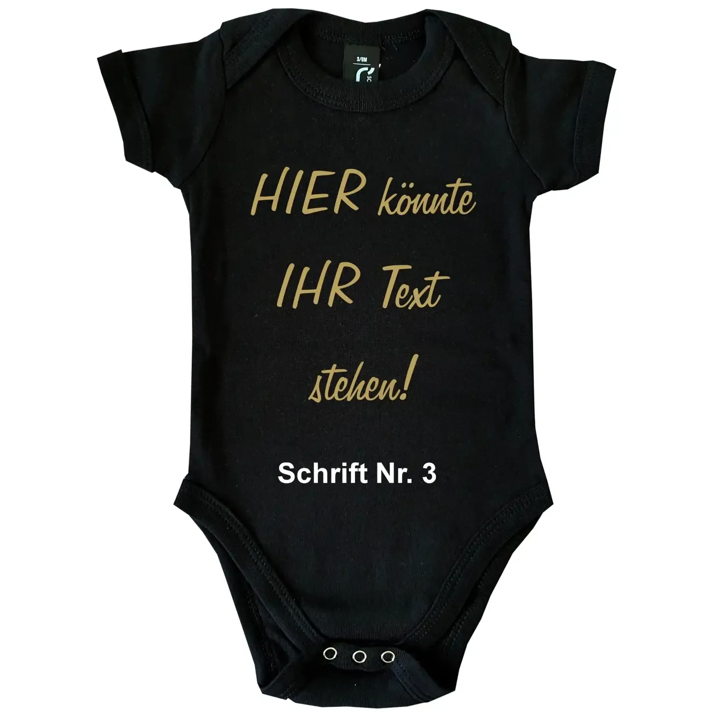 Baby-Body mit komplett freier Textwahl