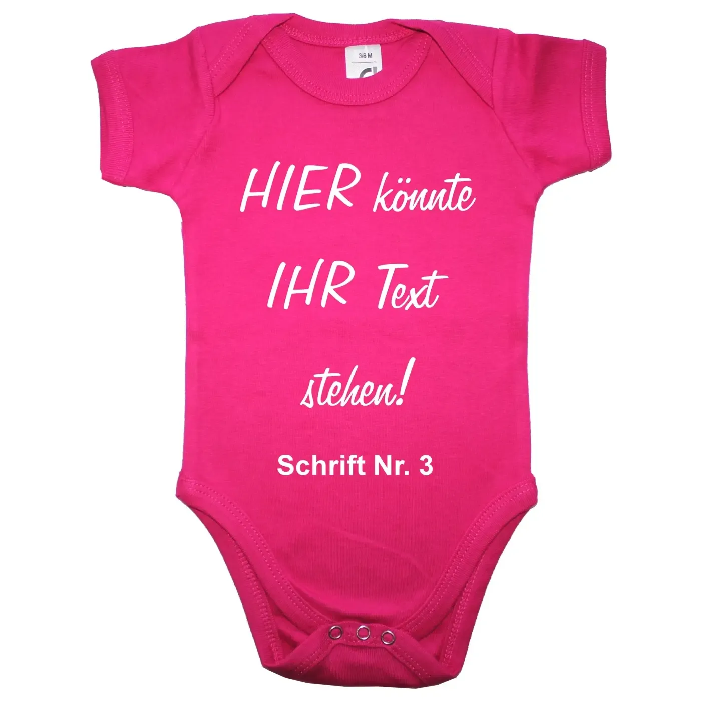 Baby-Body mit komplett freiem Wunschtext