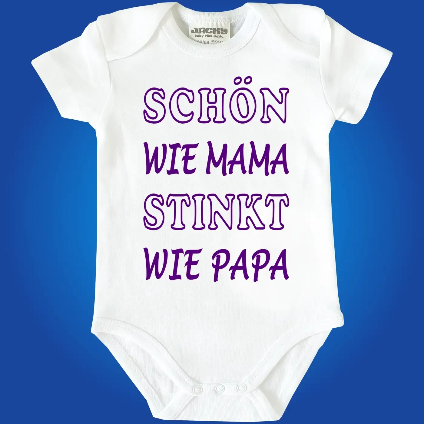 Baby‑Body mit frechem Spruch für Eltern