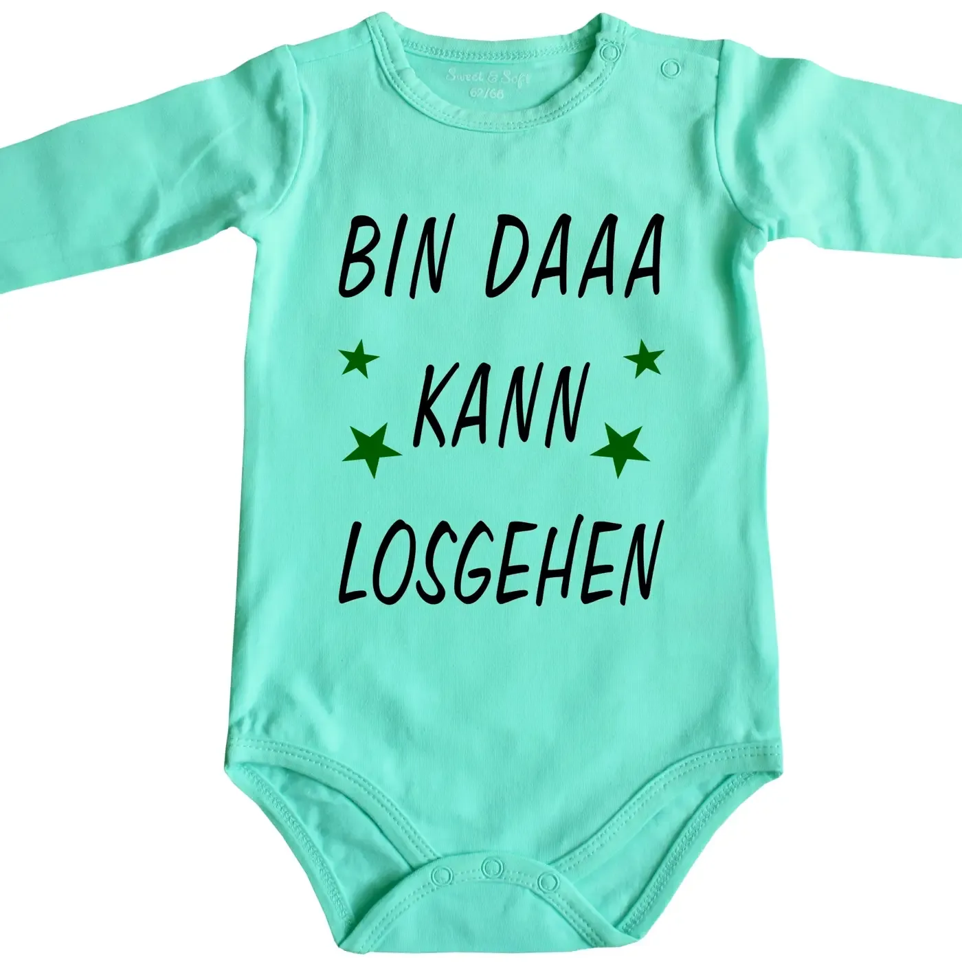 Baby-Body mit Druck zur Geburt