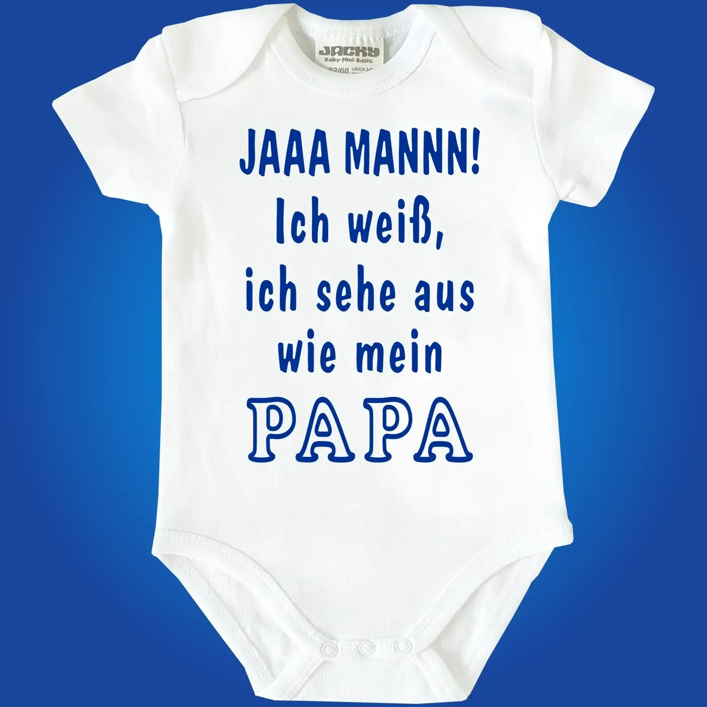 Lustiger Babybody mit frechem Papa‑Spruch