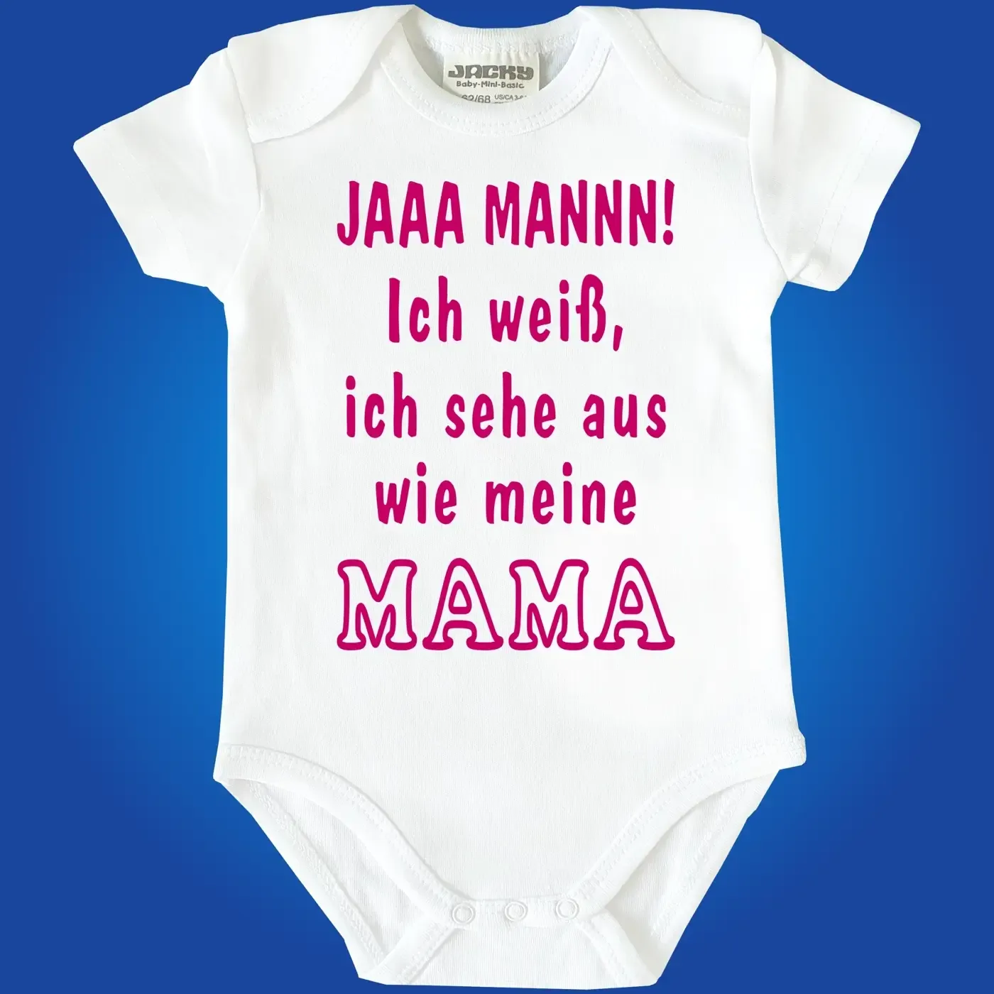 Baby‑Body mit humorvollem Text für Eltern