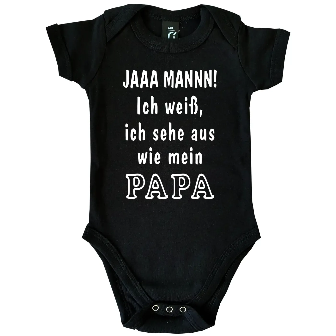 Bedruckter Babybody mit witzigem Mama‑Design