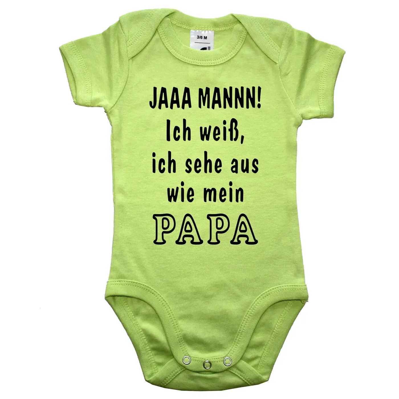 Babybody mit lustigem Familien‑Spruch