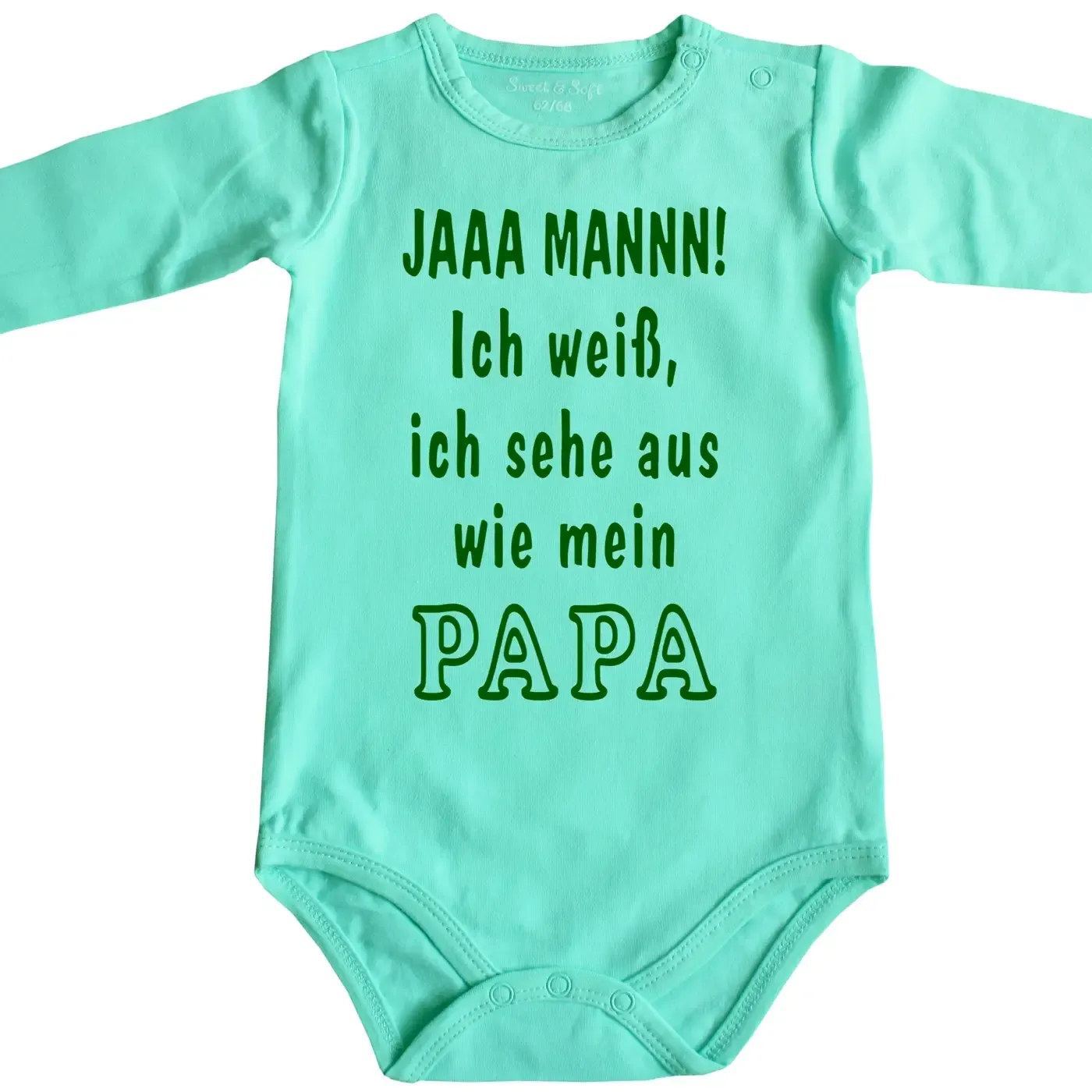 Bedruckter Babybody mit witzigem Mama‑Design