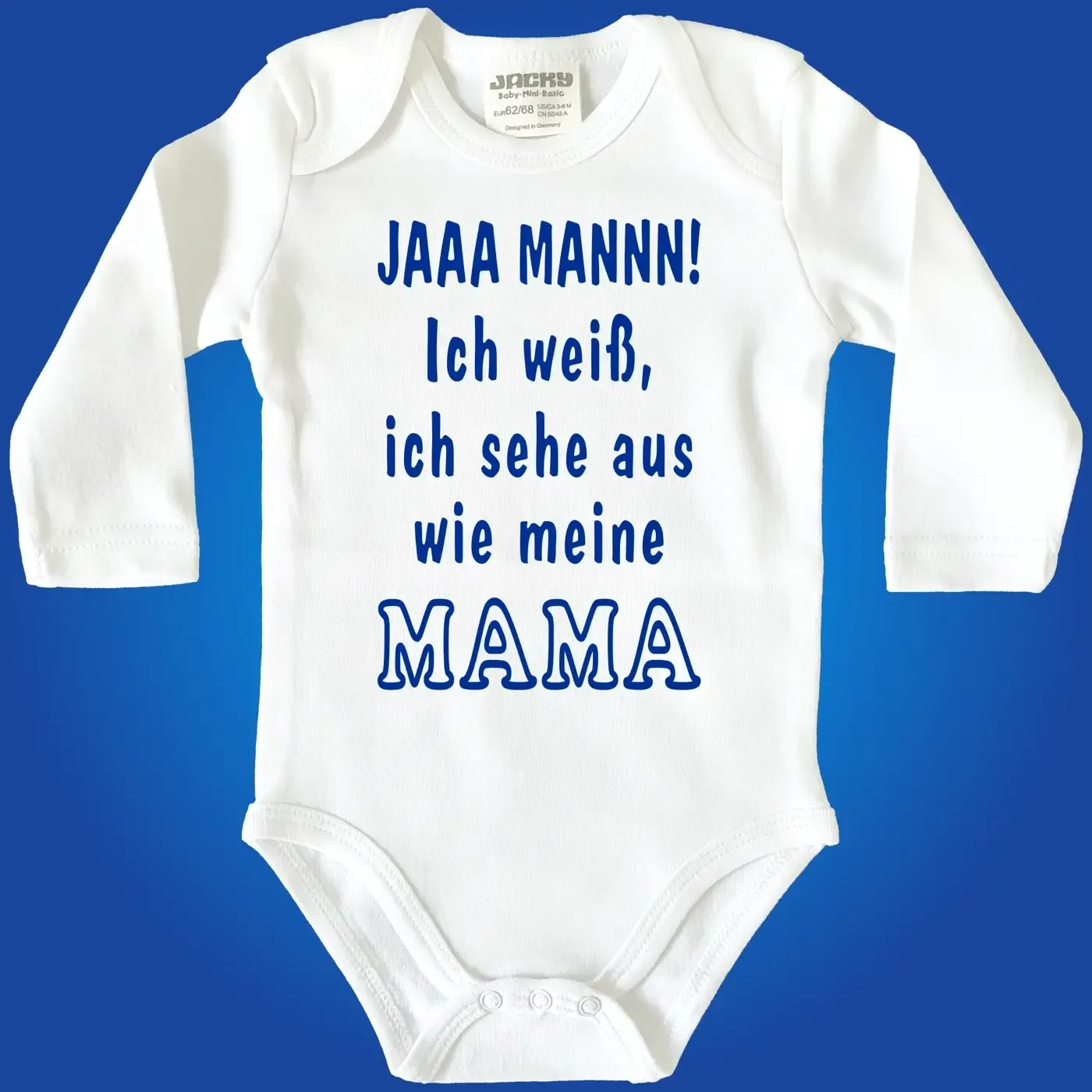 Lustiger Babybody mit frechem Papa‑Spruch