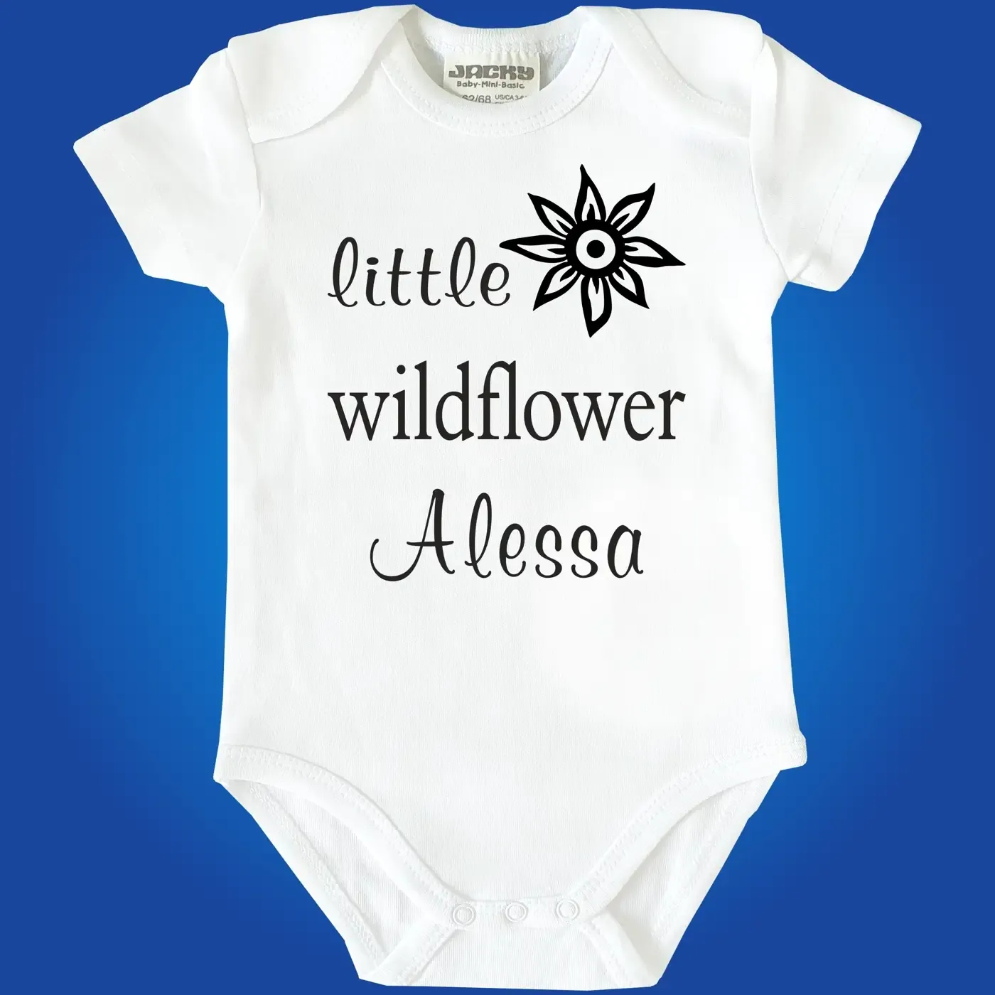 Babybody mit Druck Wildflower