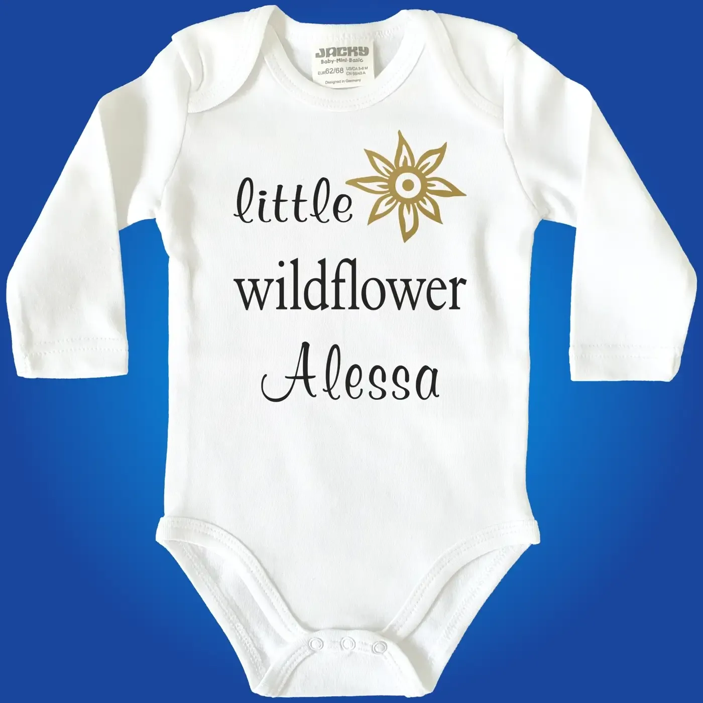 Baby Body mit Aufdruck Wildflower