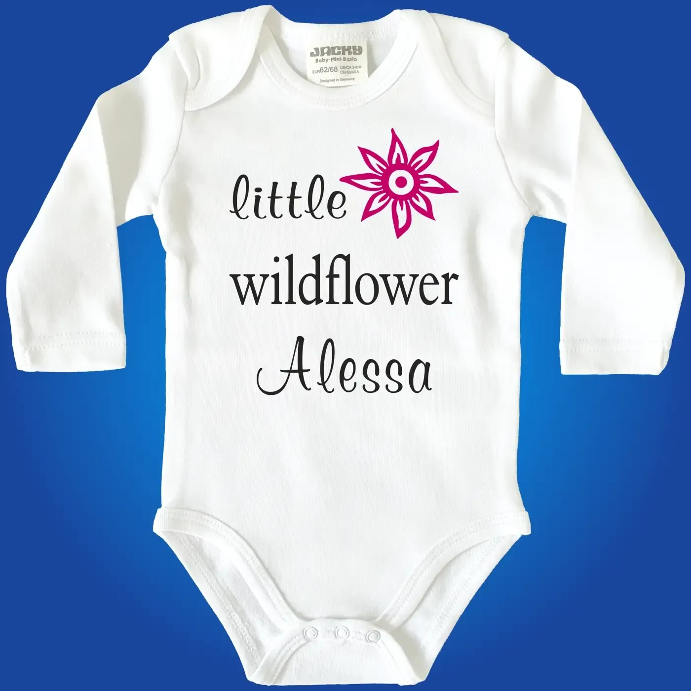 Baby Body mit Druck Wildflower