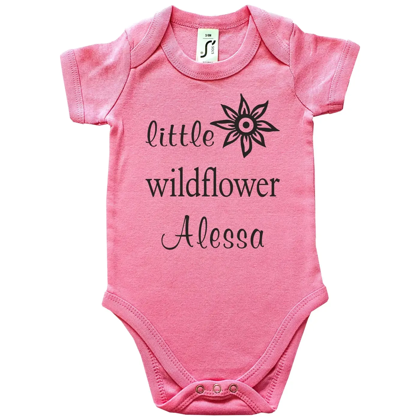 Baby Body mit Druck Wildflower