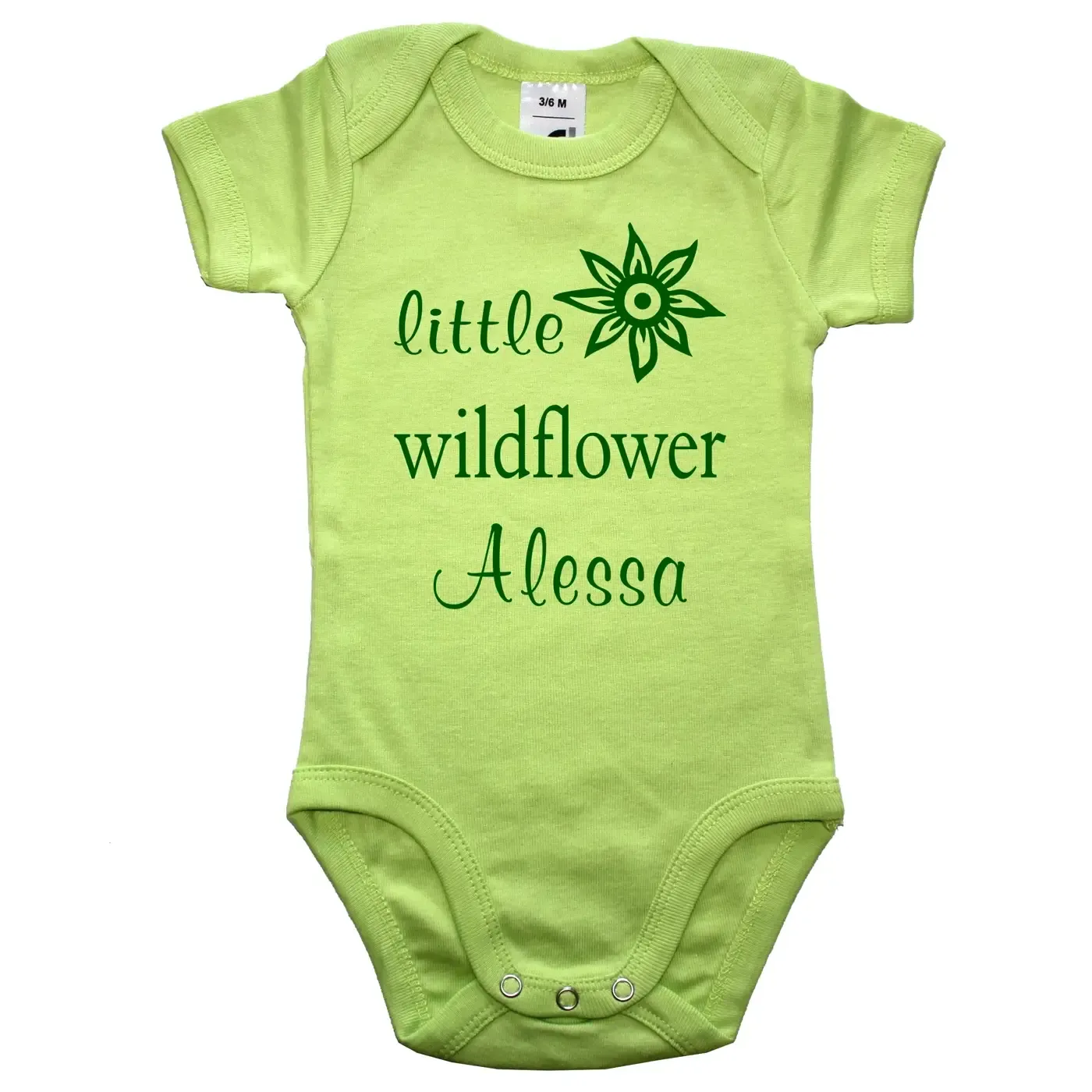 Babybody mit Aufdruck Wildflower
