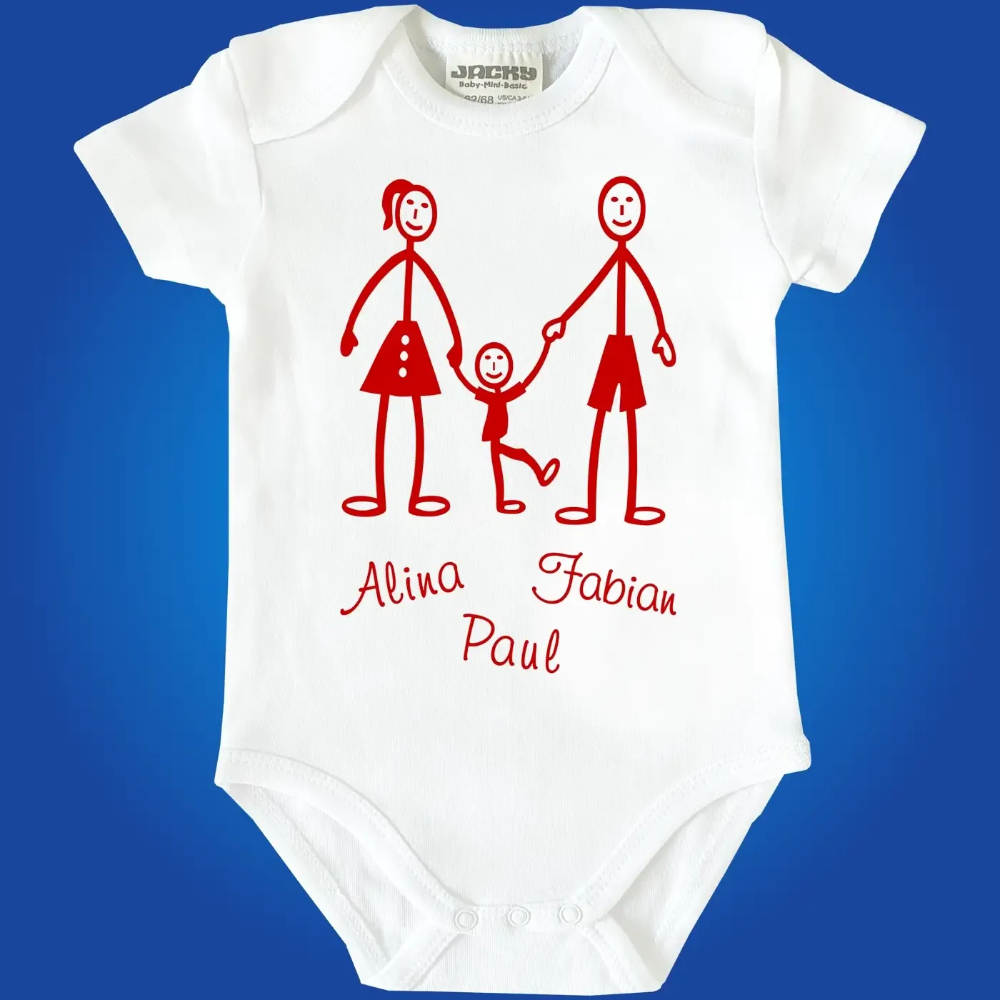 Individueller Babybody für kleine Familienfans