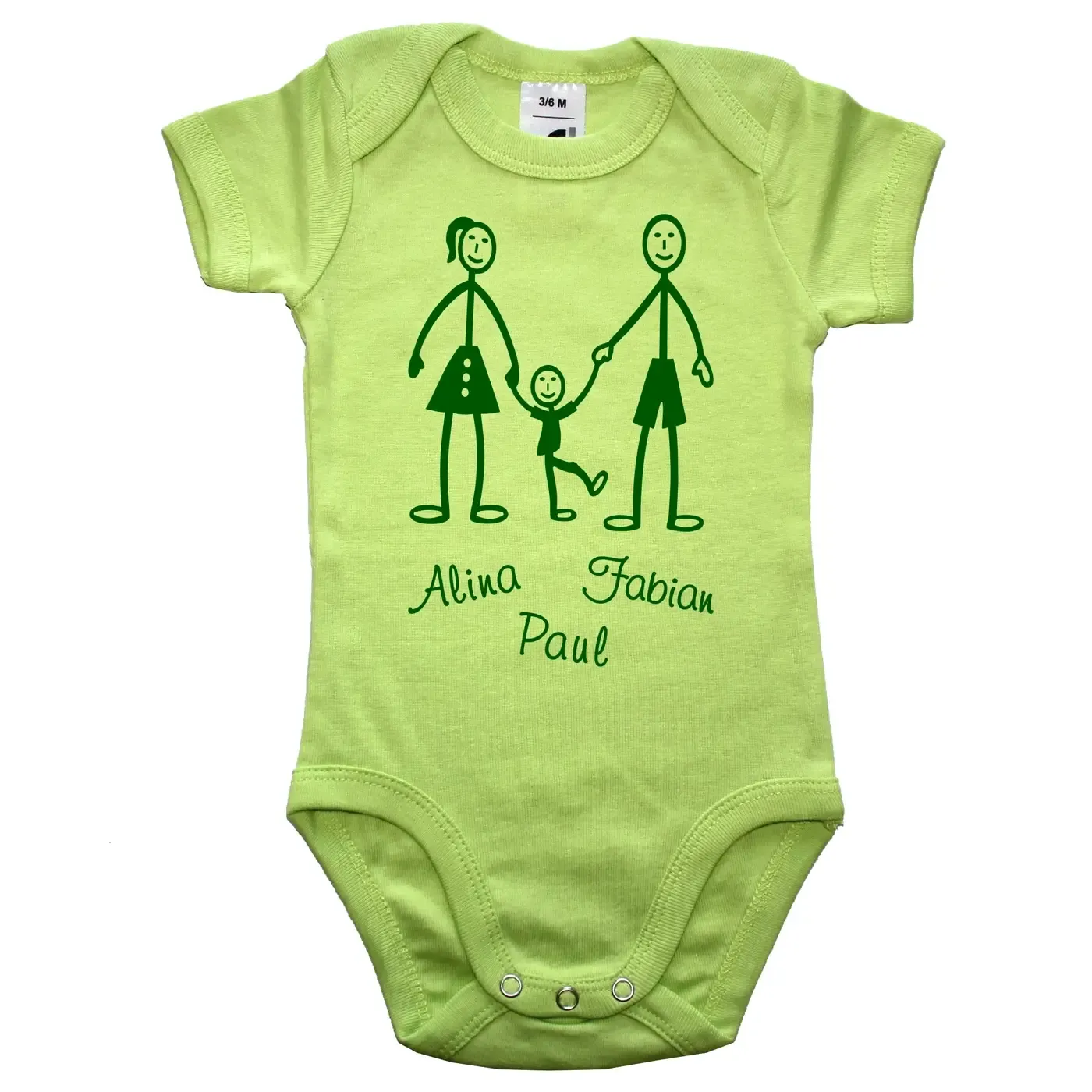 Babybody Familie mit frei wählbaren Farben