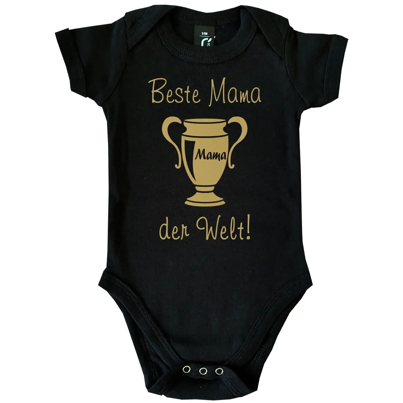 Babybody „Beste Tante der Welt“ mit Pokal Grafik