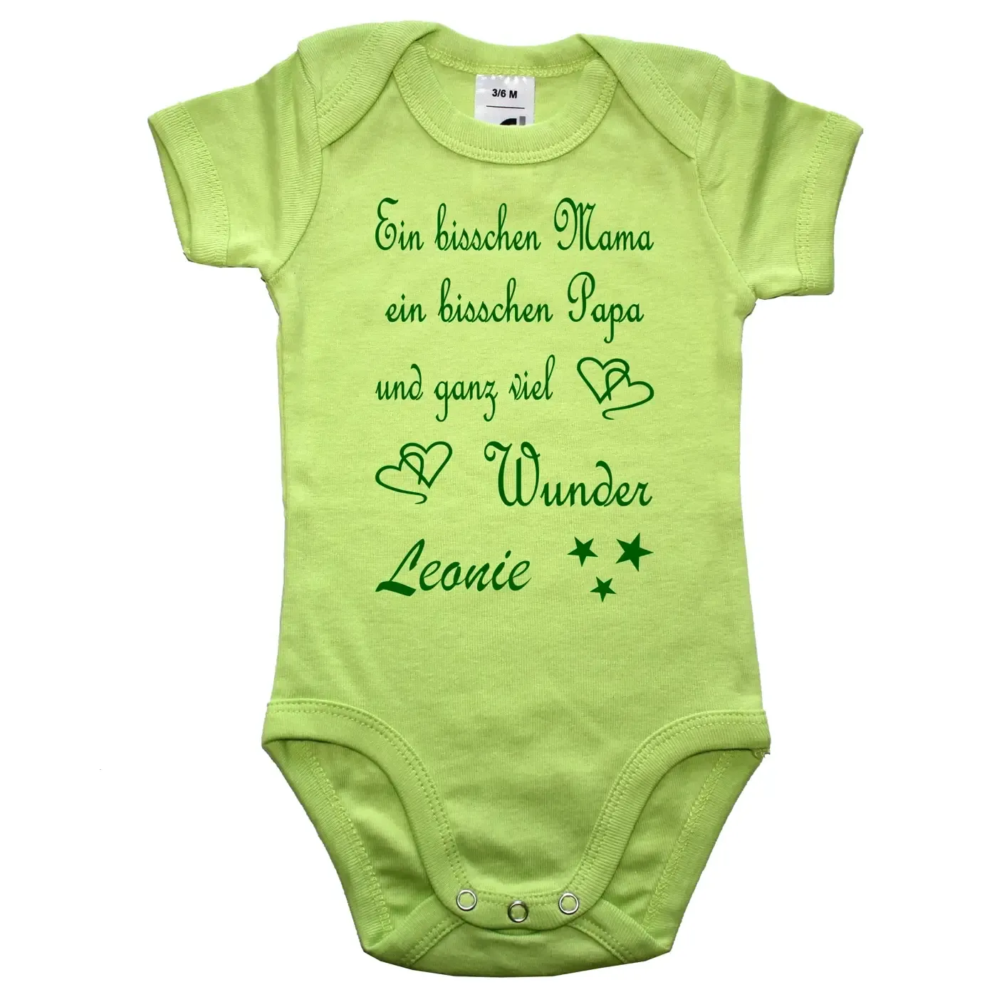 Baby‑Body „Ganz viel Wunder“ in verschiedenen Farben