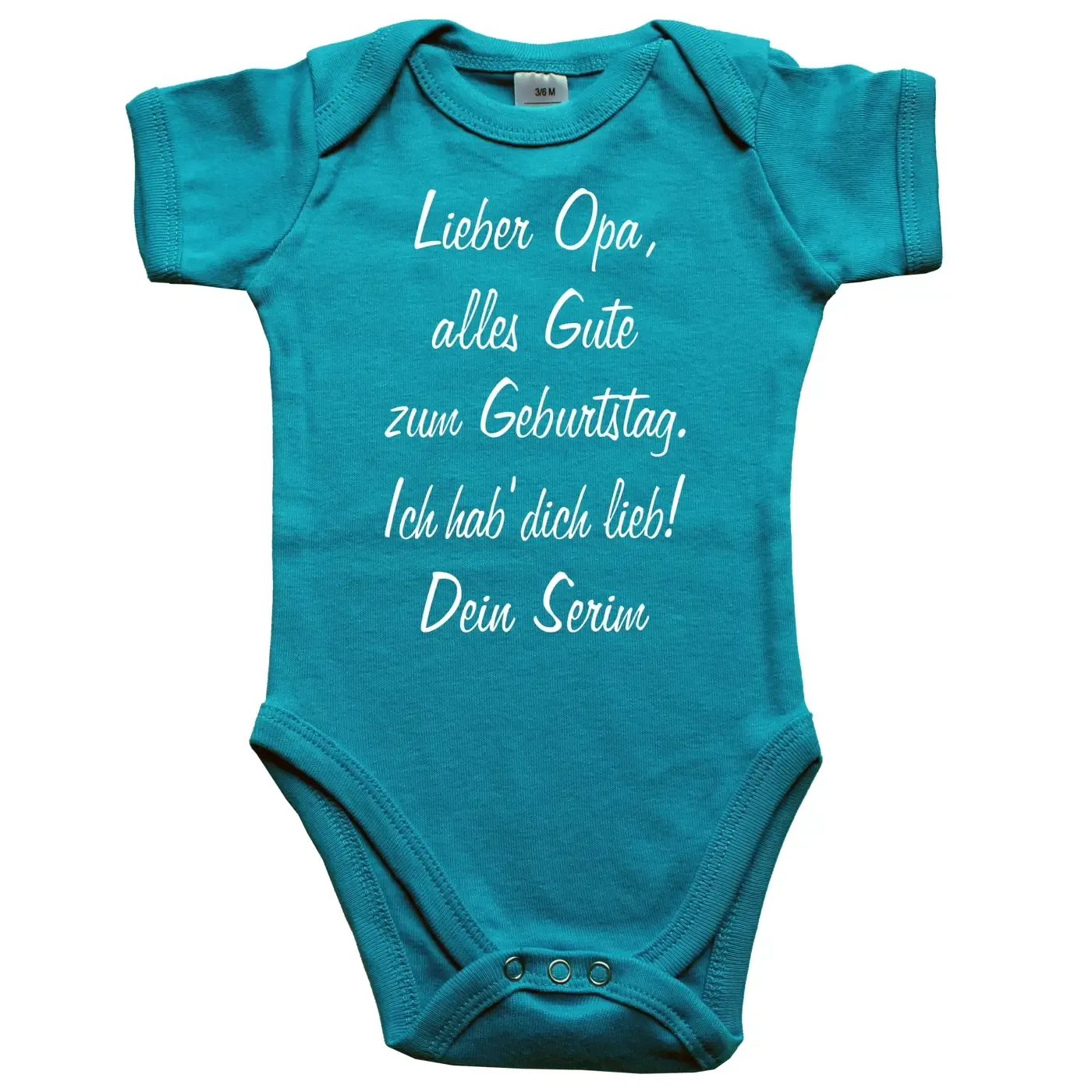 Baby-Body mit emotionalem Geburtstagsspruch