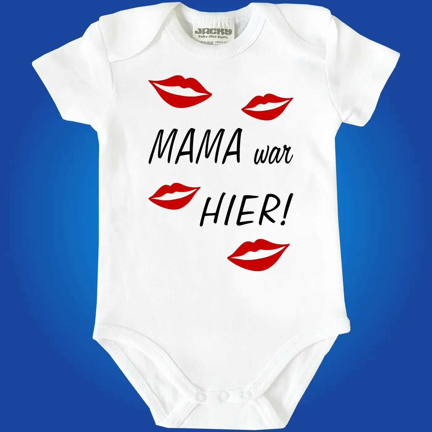 Babybody „Tante war hier“ witziges Kussmund Design