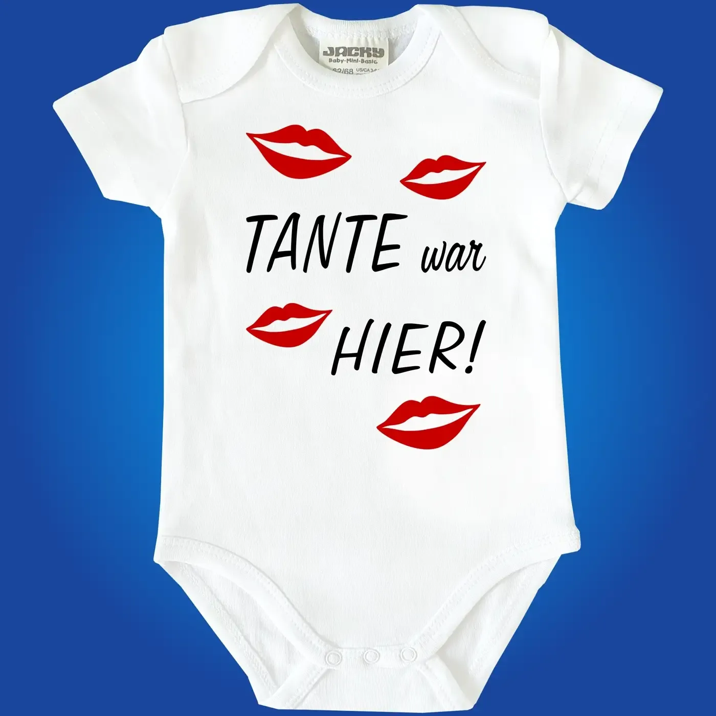 Babybody „Oma war hier“ Lippenstift Küsse