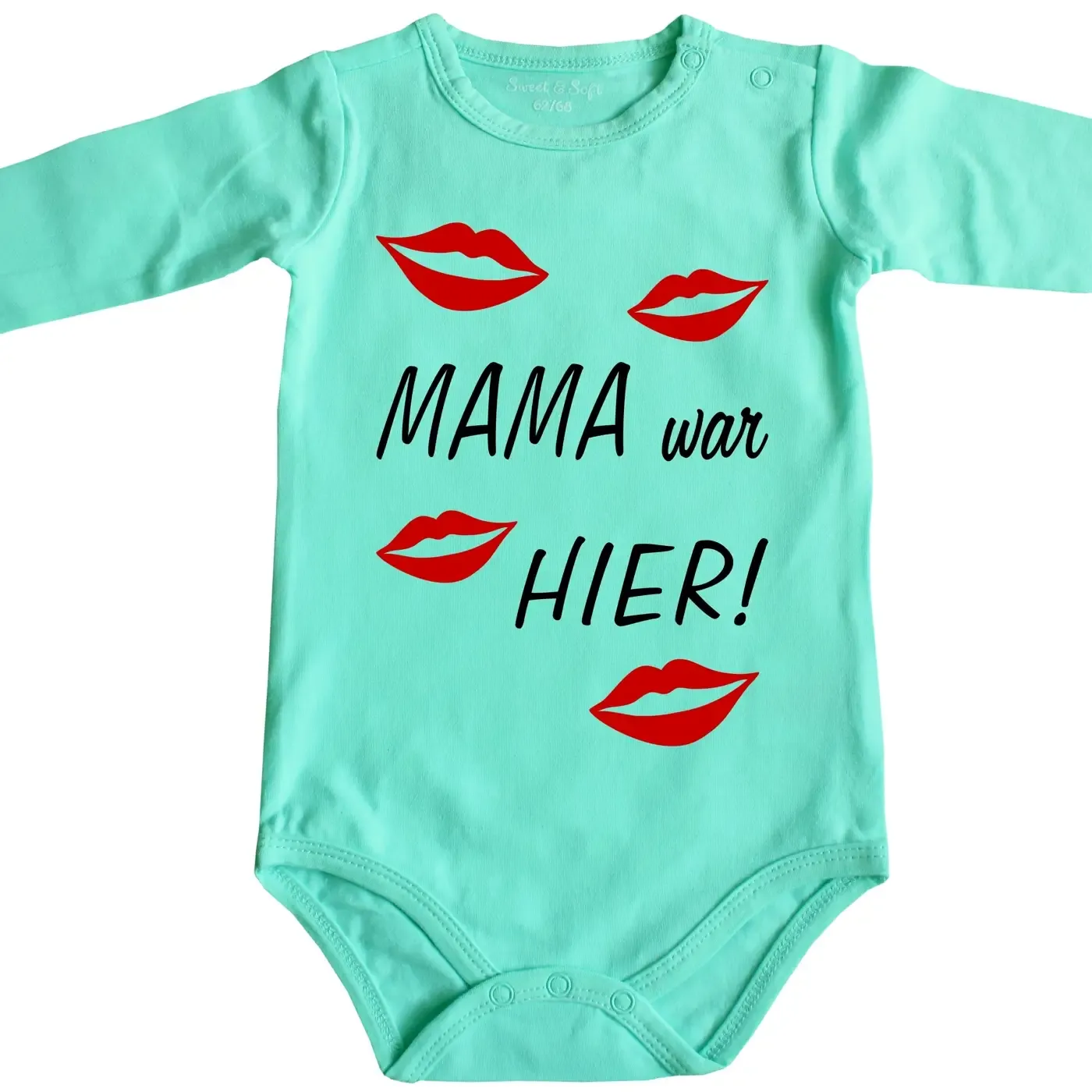 Baby-Body mit Druck Mama war hier
