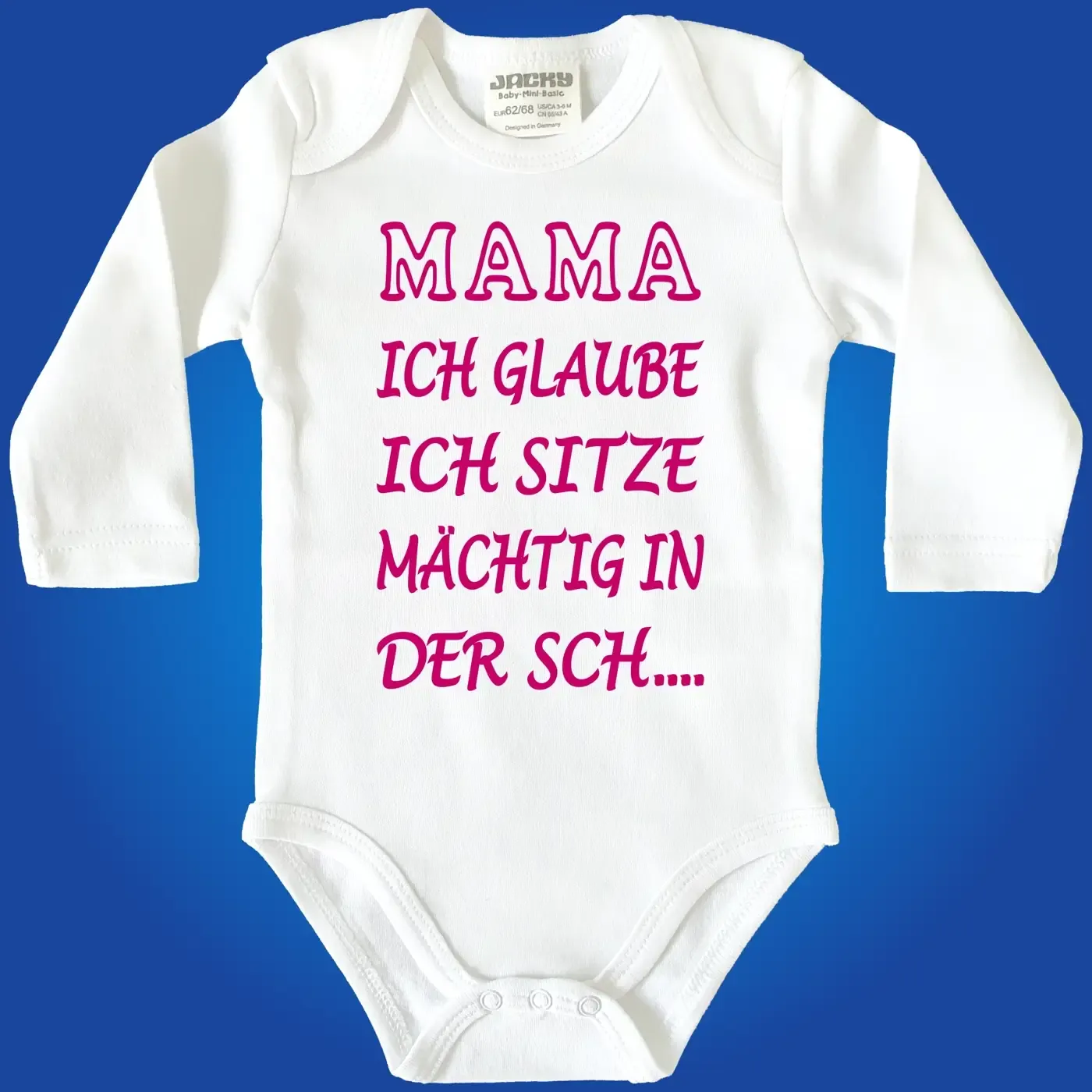 Baby‑Body mit humorvollem Scheiße‑Spruch