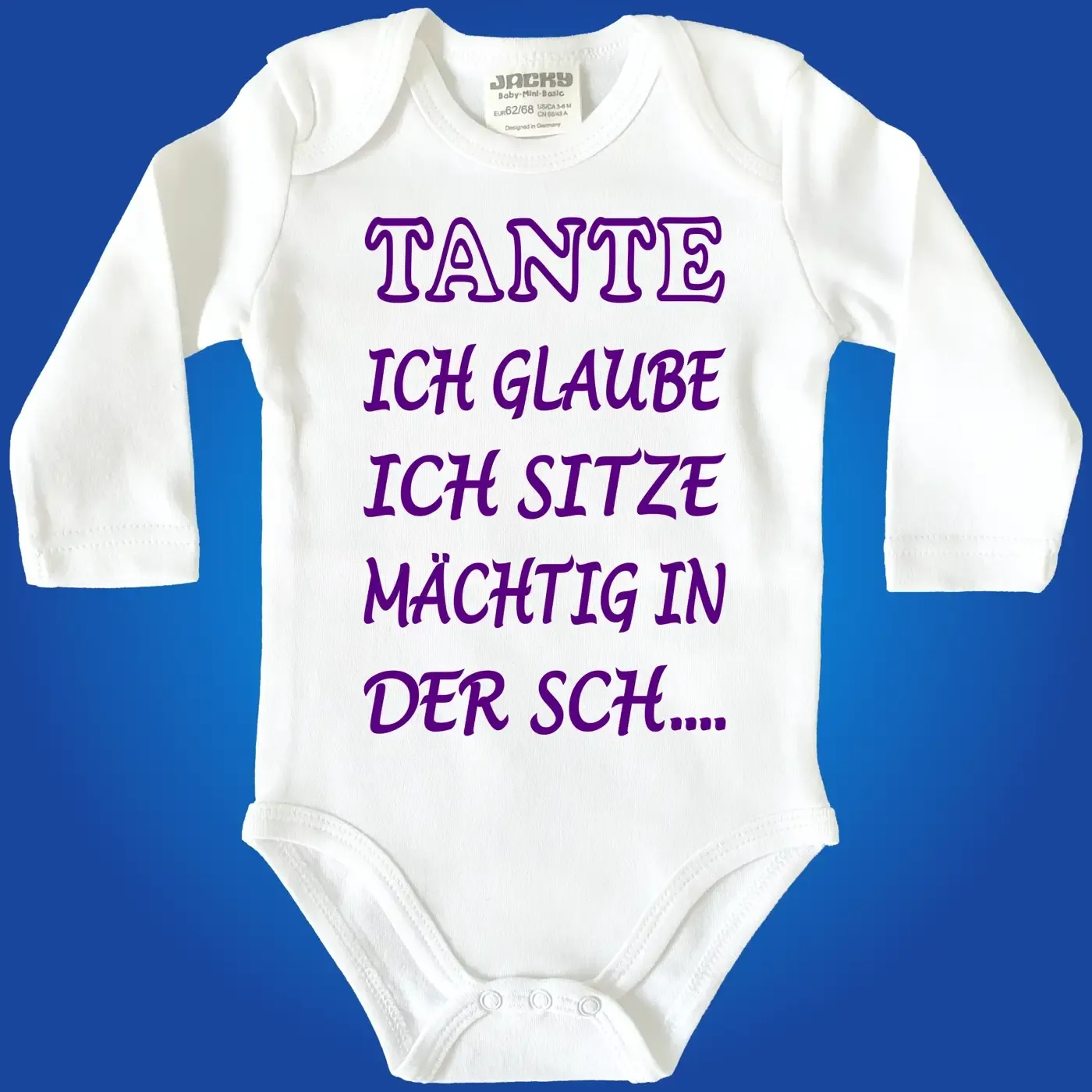 Baby-Body mit Druck sitze in der scheisse