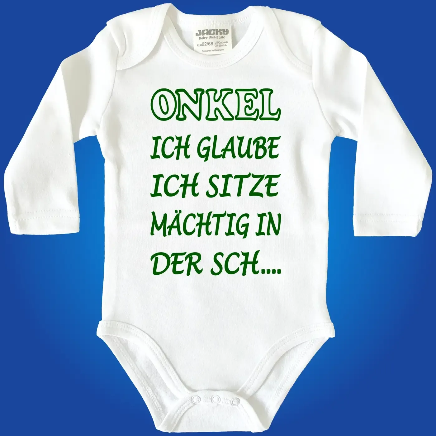 Baby‑Body mit lustigem Spruch für Onkel, Tante, Uroma oder Uropa