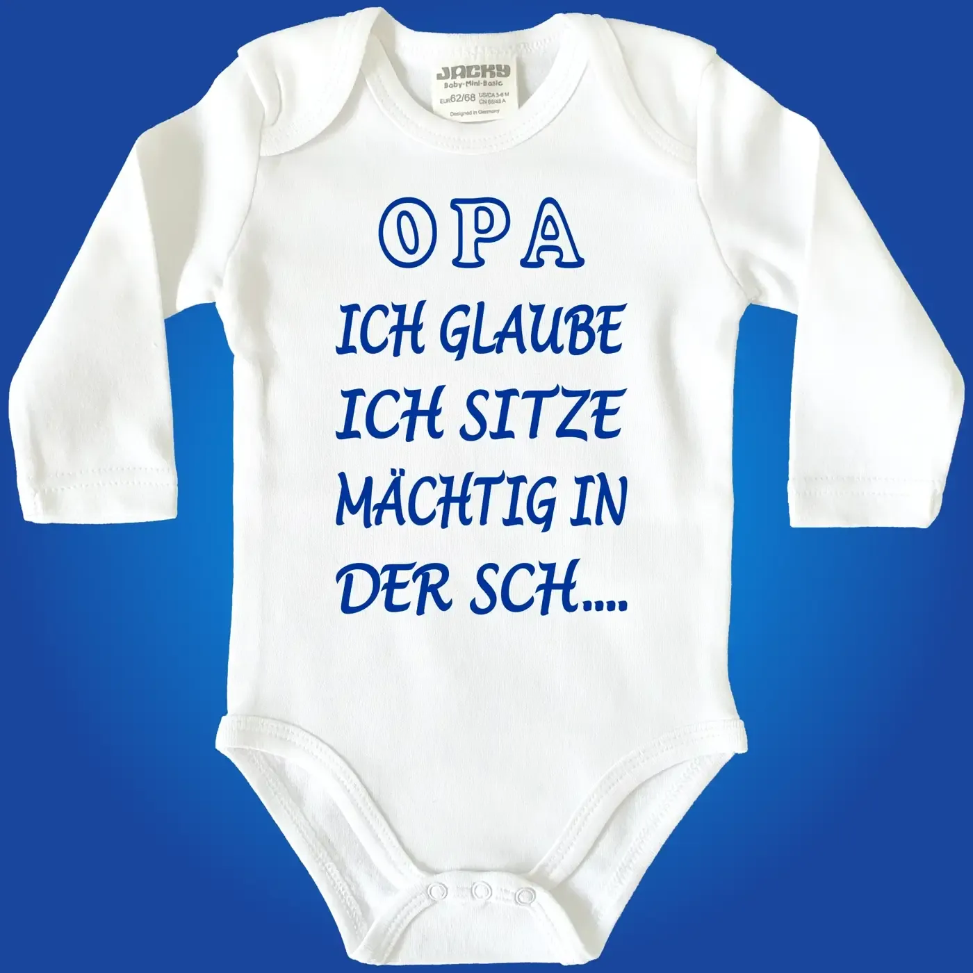 Baby‑Body mit witzigem Text für Papa oder Mama