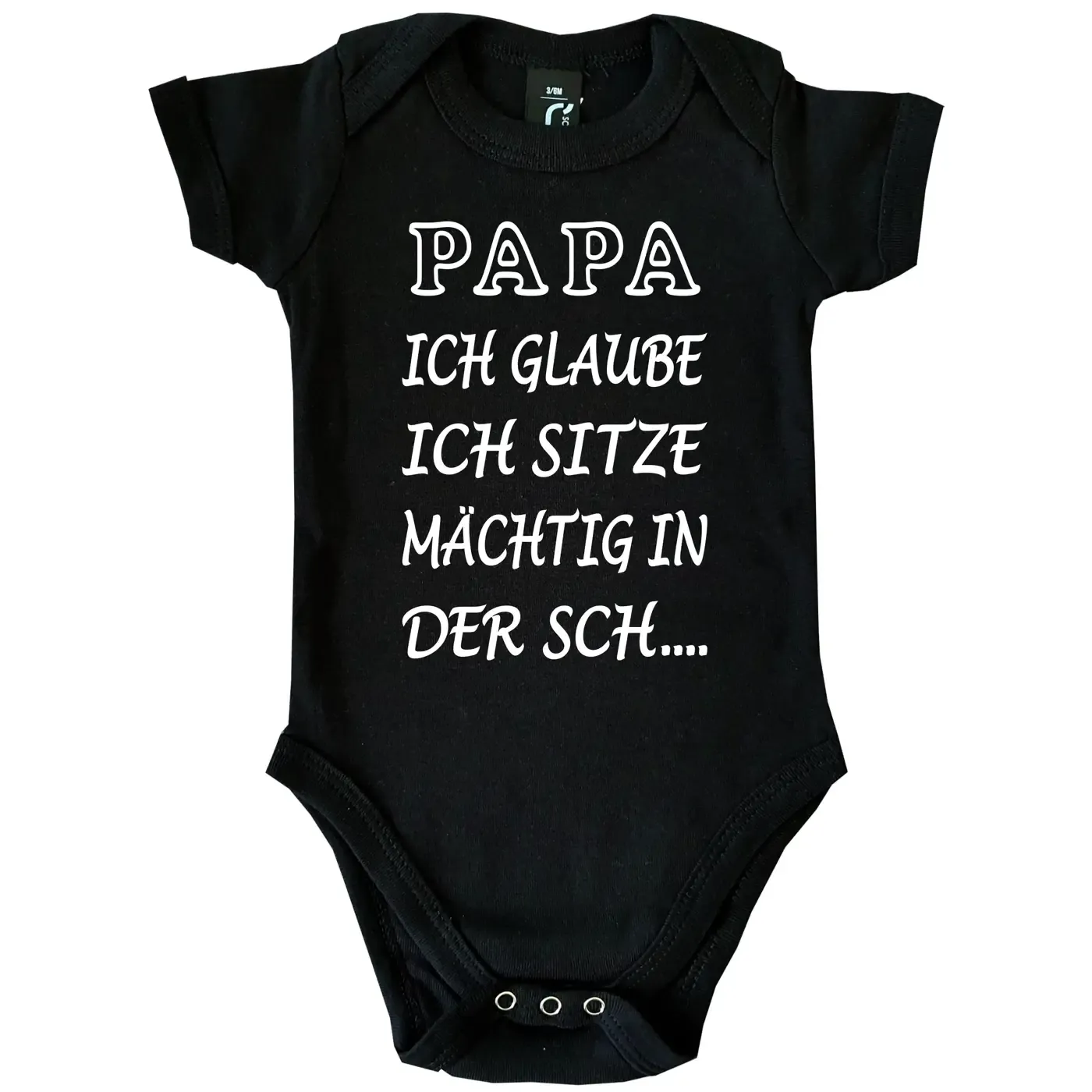 Babybody mit Fun‑Spruch und Familienauswahl