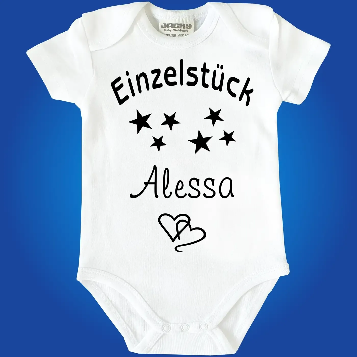 Baby-Body mit Wunschname - Personalisiert