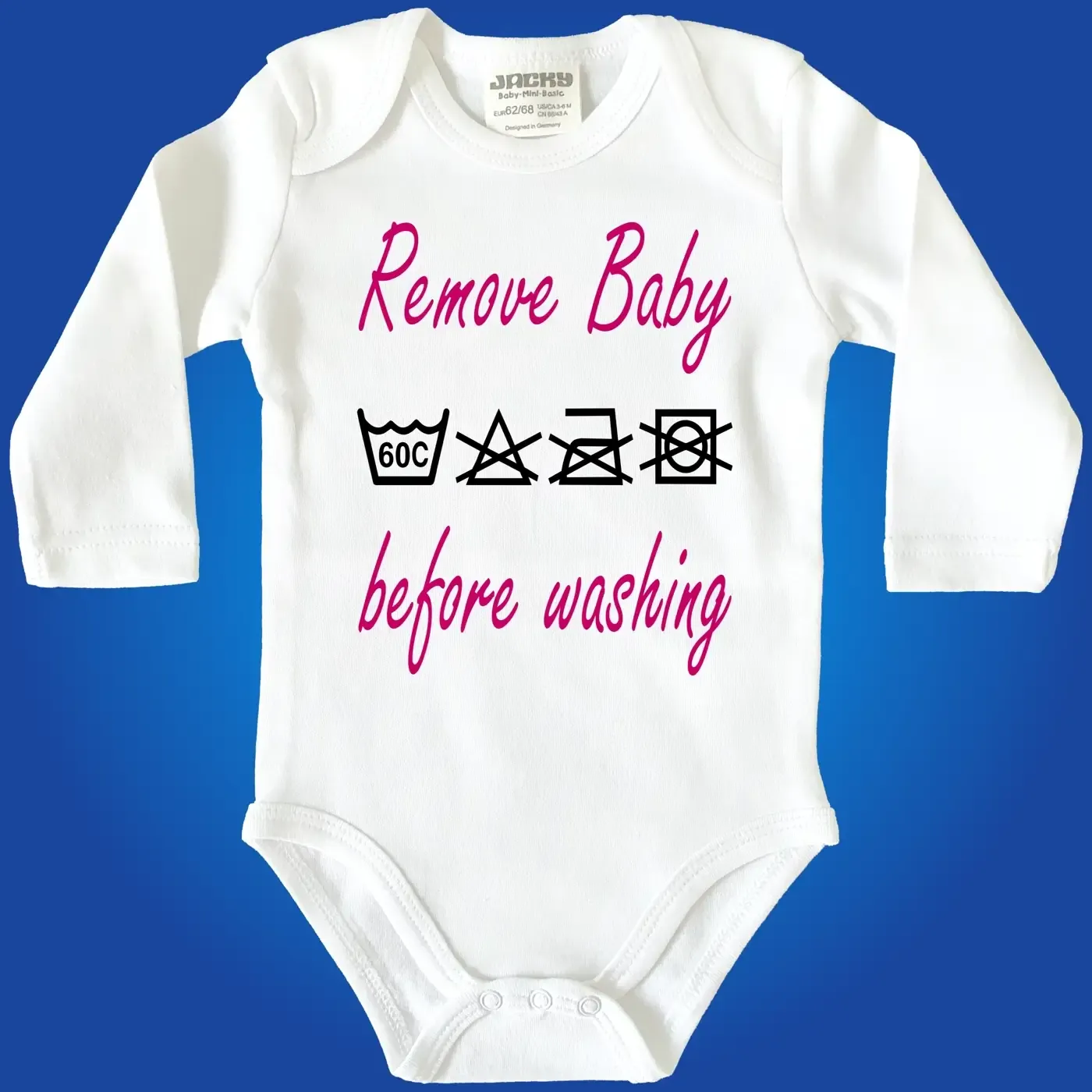 Einteiler Remove Baby before washing