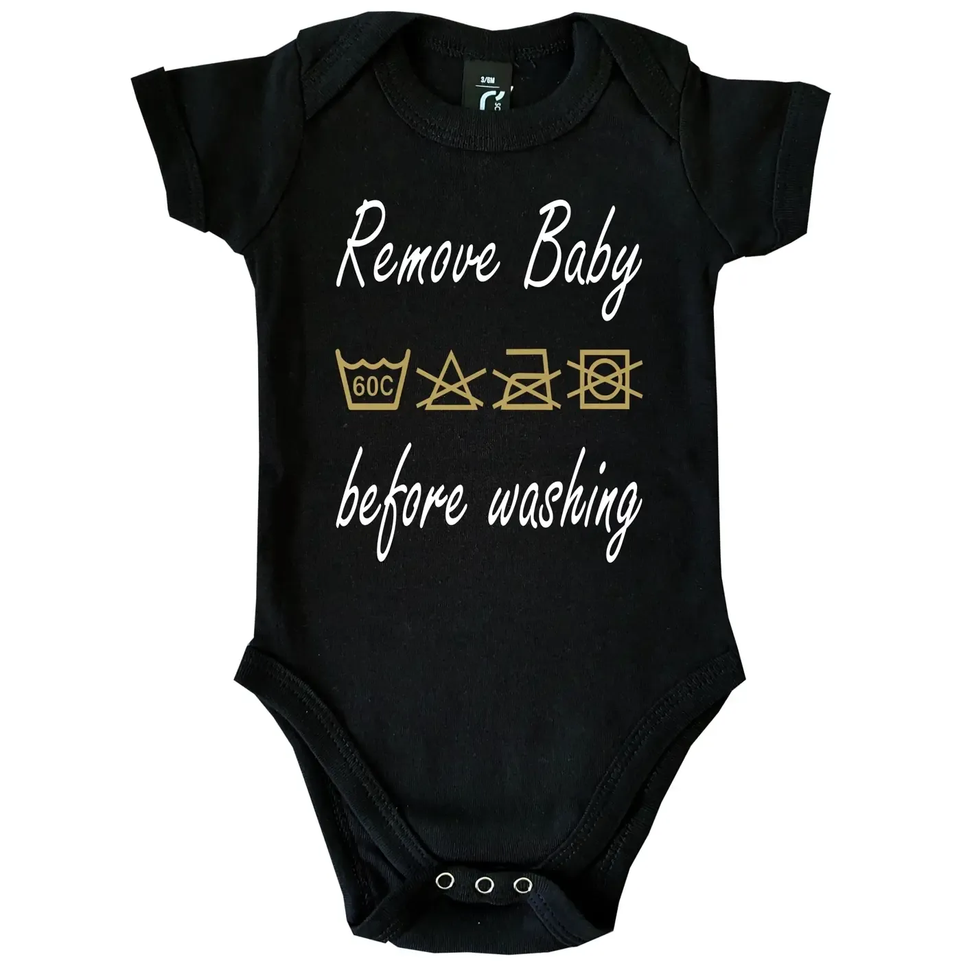Baby Bodysuit Remove Baby before washing