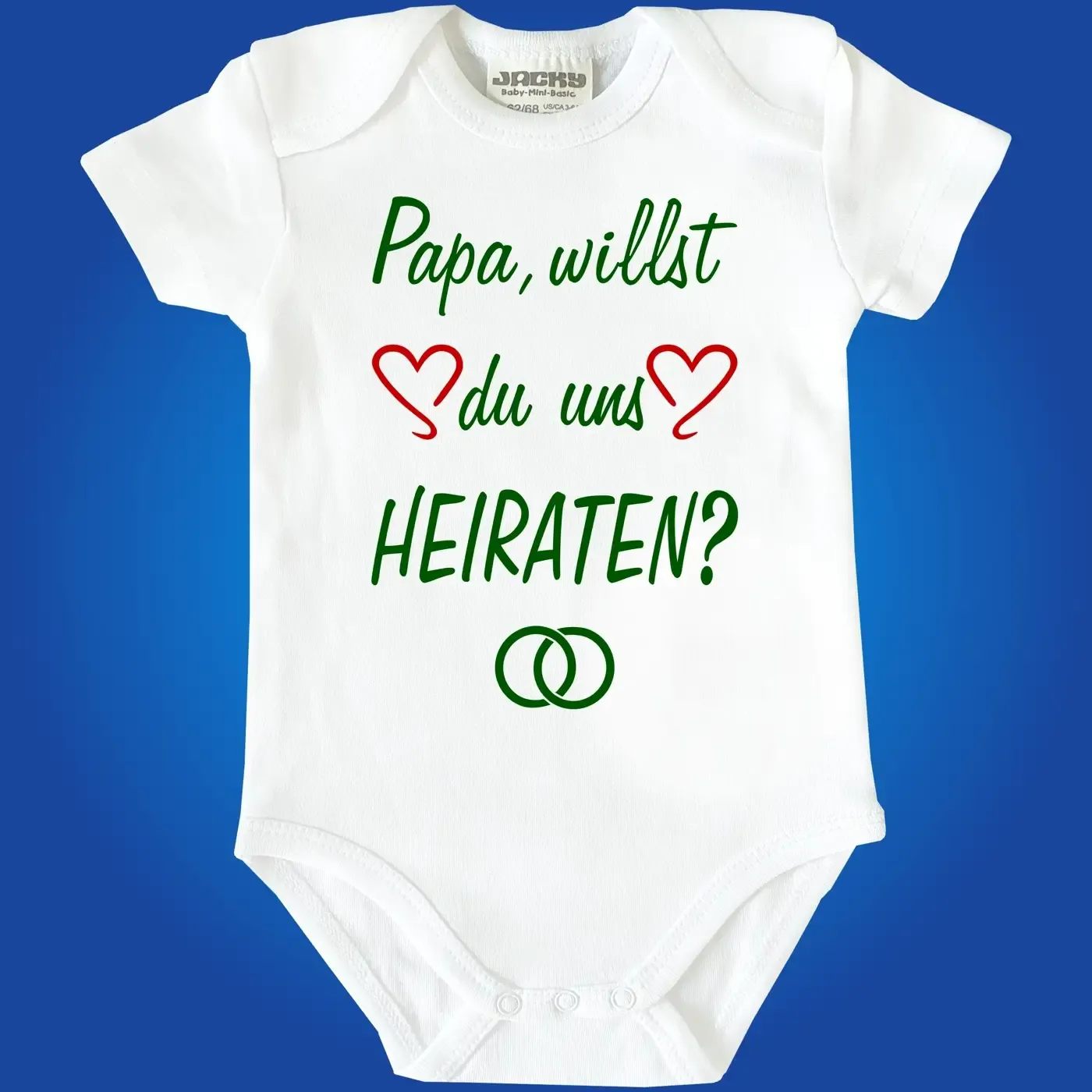 Babybody „Willst du uns heiraten“ als süße Überraschung