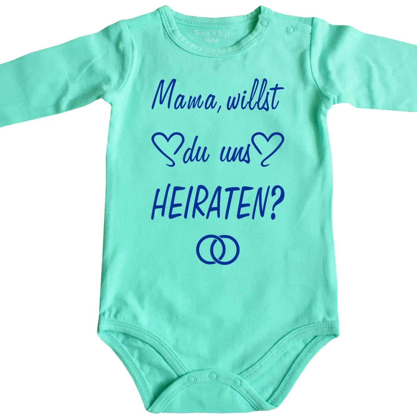 Babybody mit süßem Familien‑Heiratsantrag