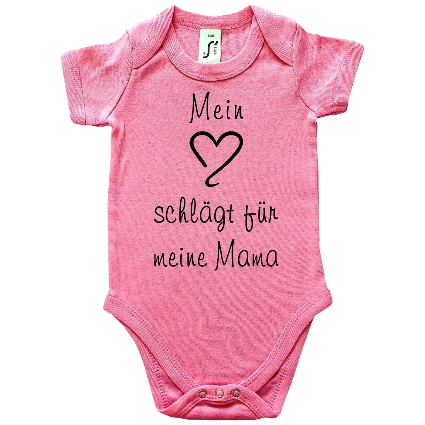 Baby‑Body mit Herz und wählbarer Familienperson