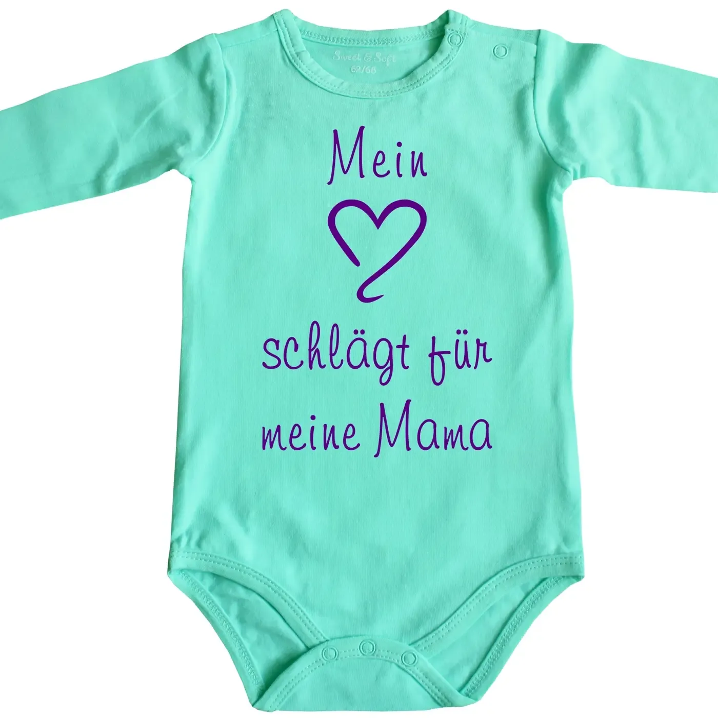 Baby‑Body „Mein Herz schlägt für Papa“ mit Herz Symbol