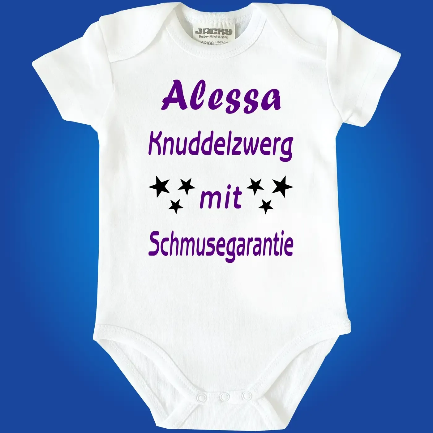 Babybody mit süßem Knuddelzwerg‑Spruch