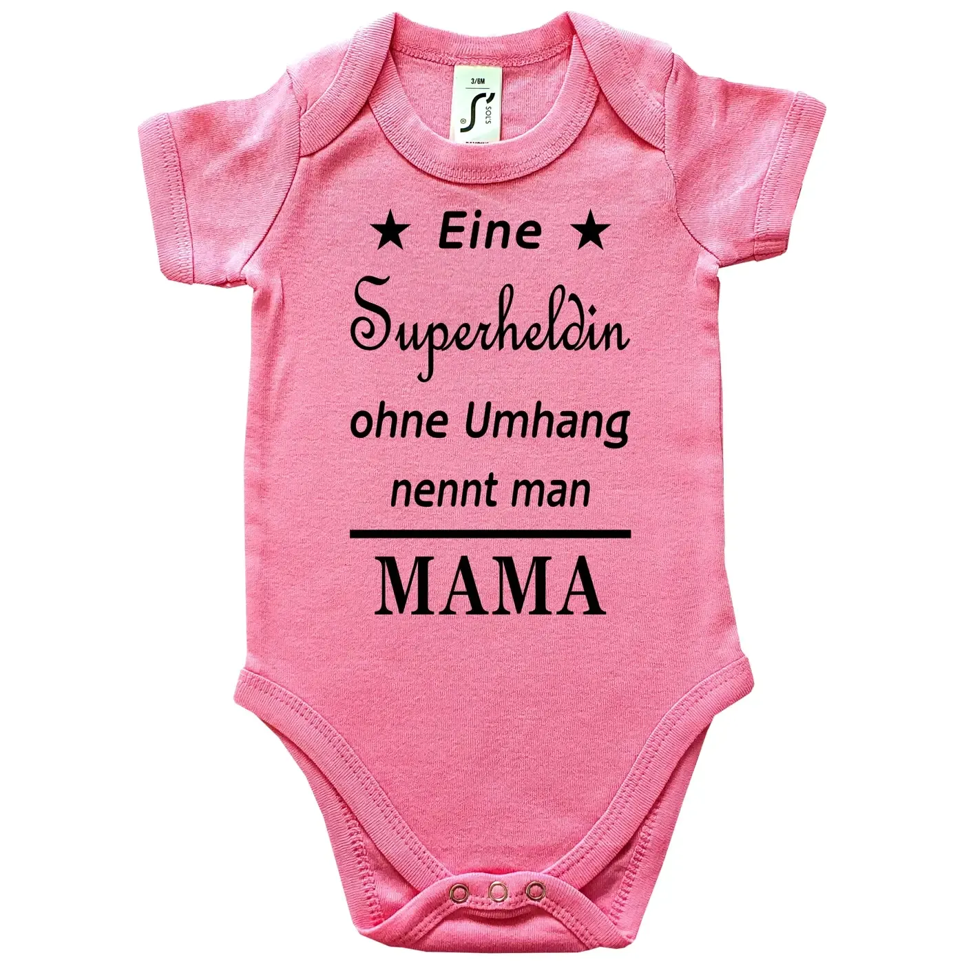 Baby‑Body Superheldin Spruch für Oma