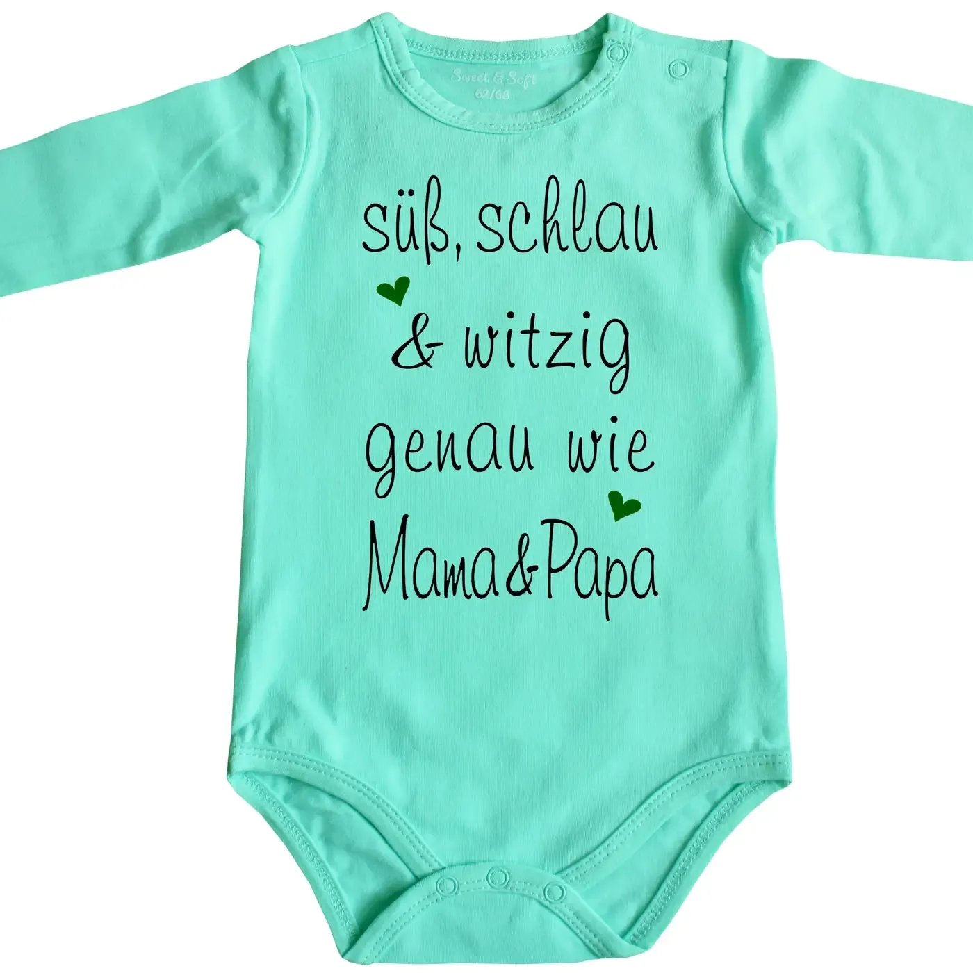 Baby‑Body „süß, schlau & witzig“ liebevoll gestaltet