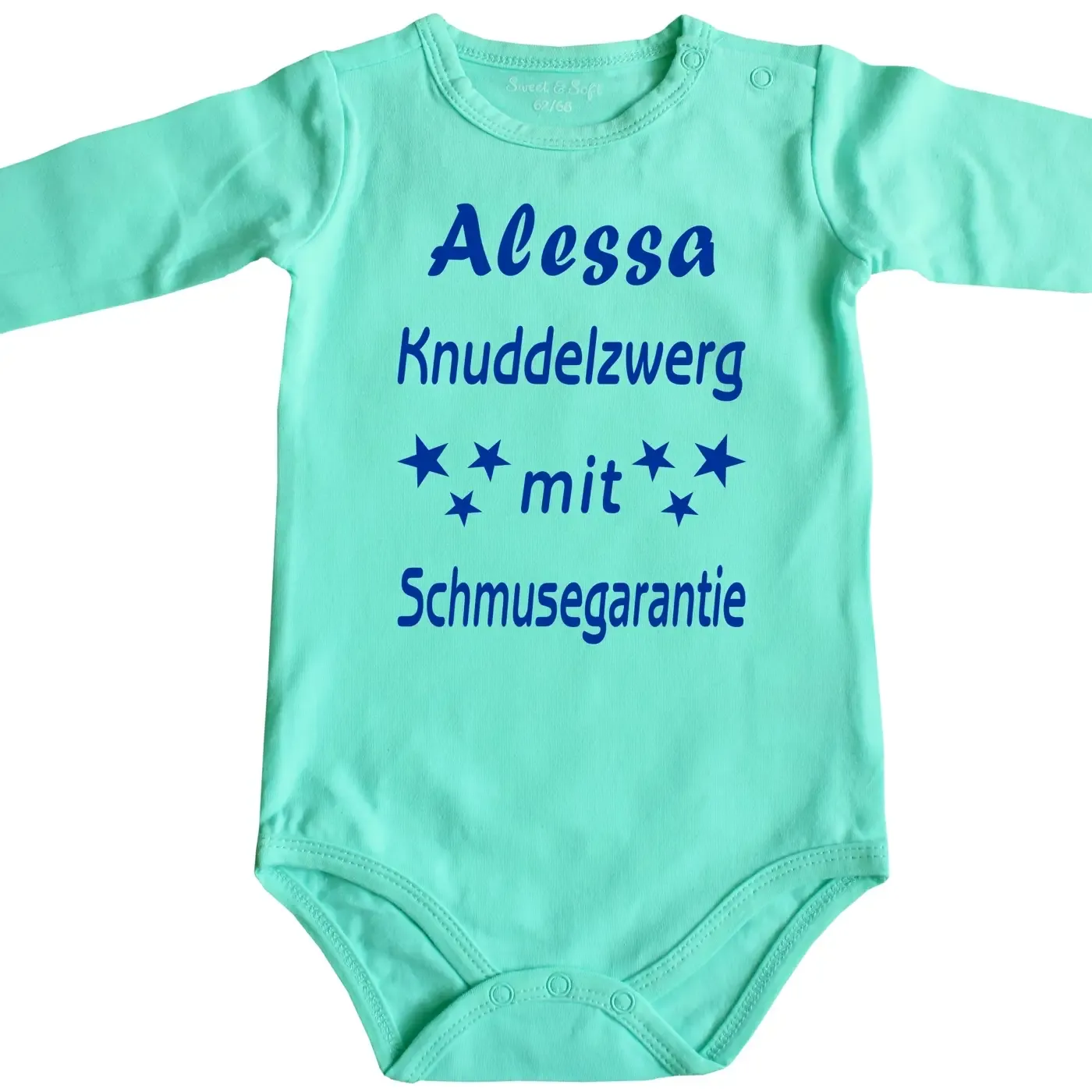 Baby-Body mit Druck Schmusegarantier