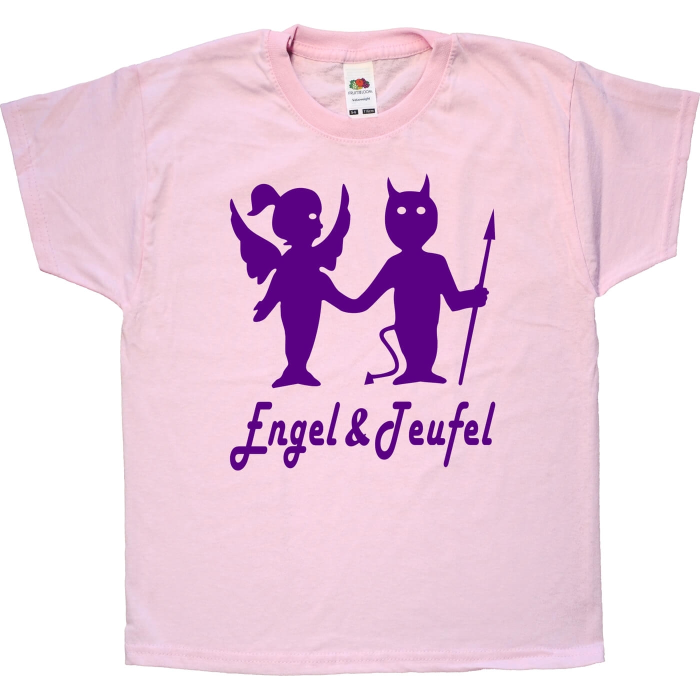 Kinder T-Shirt Engel und Teufel