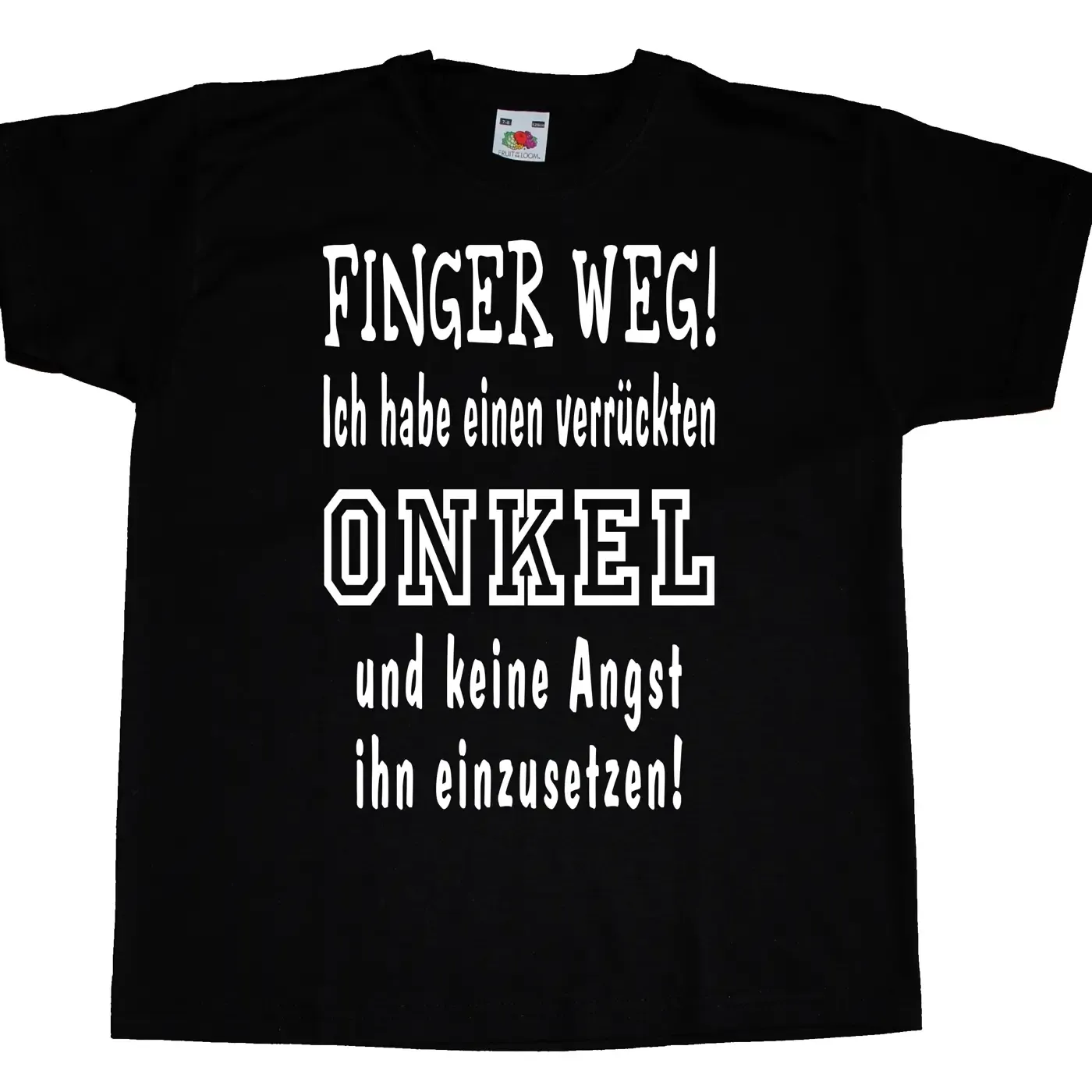 Kinder T-Shirt „Ich habe eine verrückte Mama“ mit farbigen Text