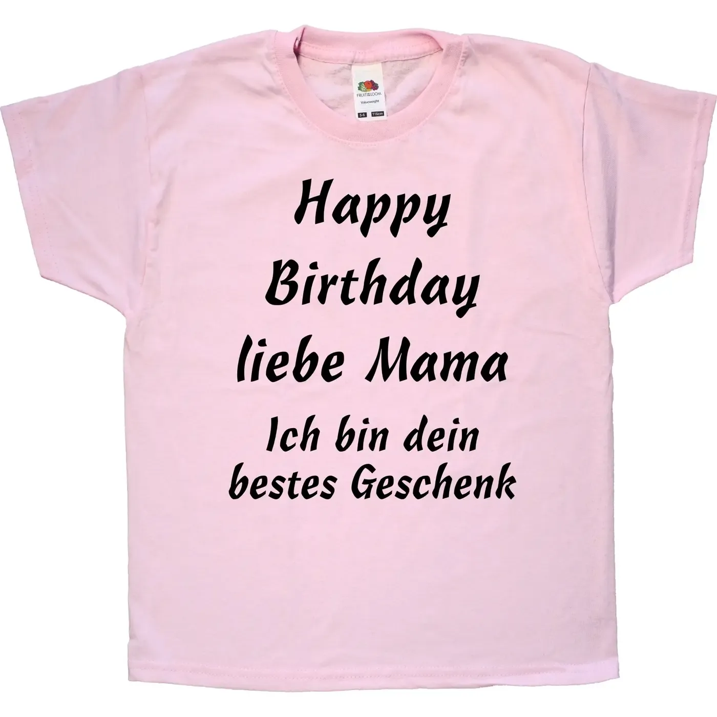 Kinder‑T‑Shirt mit Spruch „Happy Birthday liebe Oma“