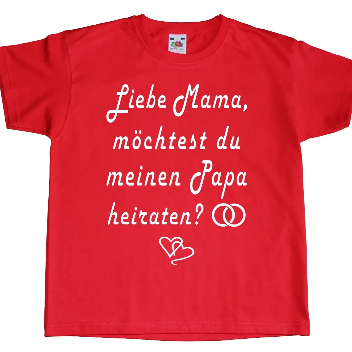 Kinder‑T‑Shirt mit Familien‑Heiratsantrag