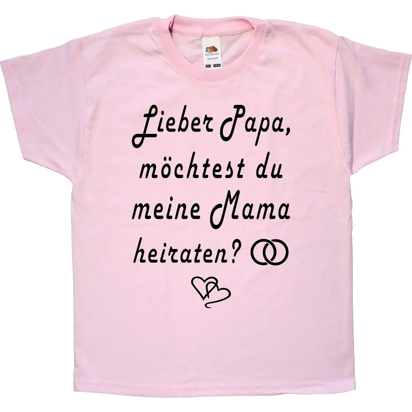 Kinder Shirt mit süßer Hochzeitsfrage