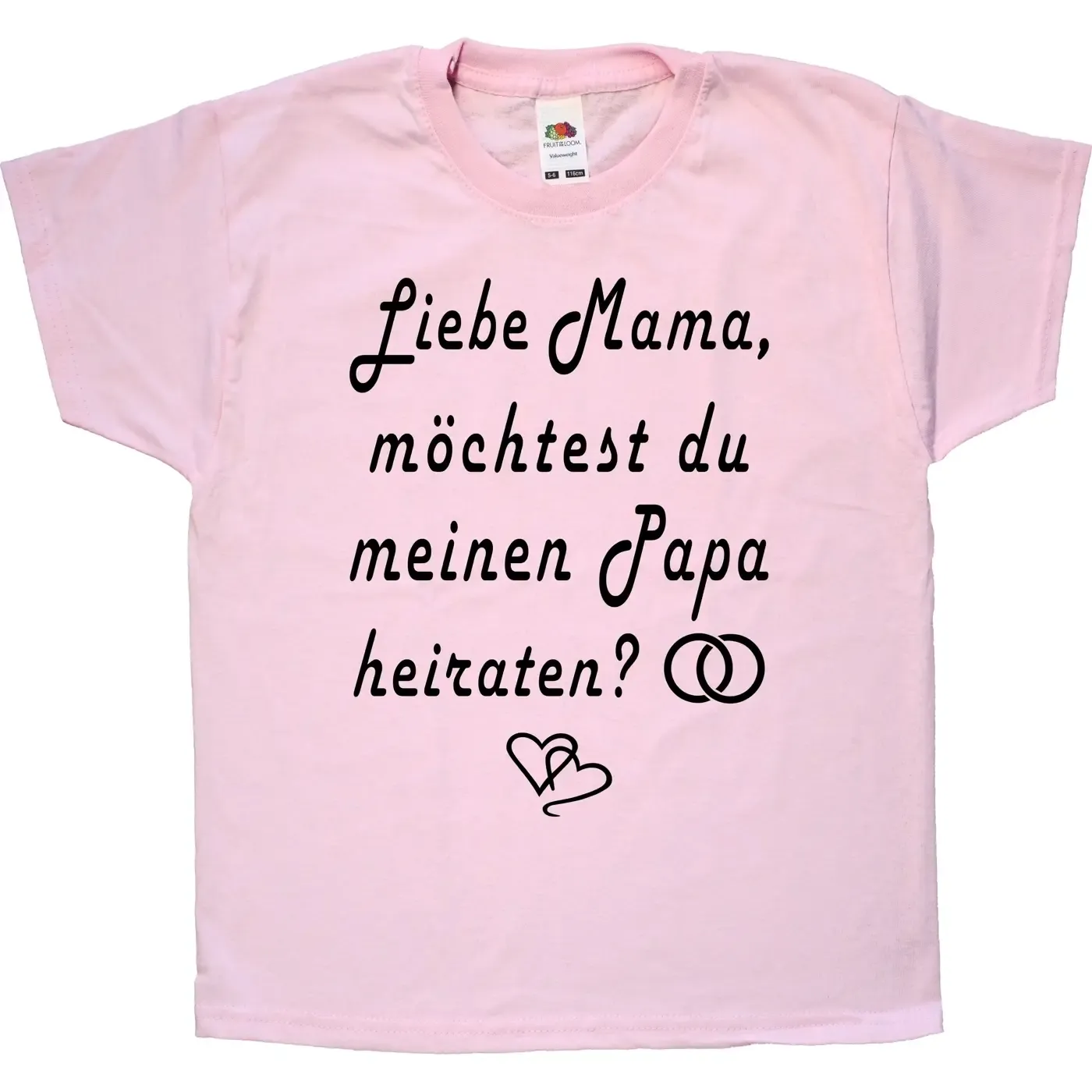 Kinder‑T‑Shirt für Heiratsantrag in verschiedenen Farben