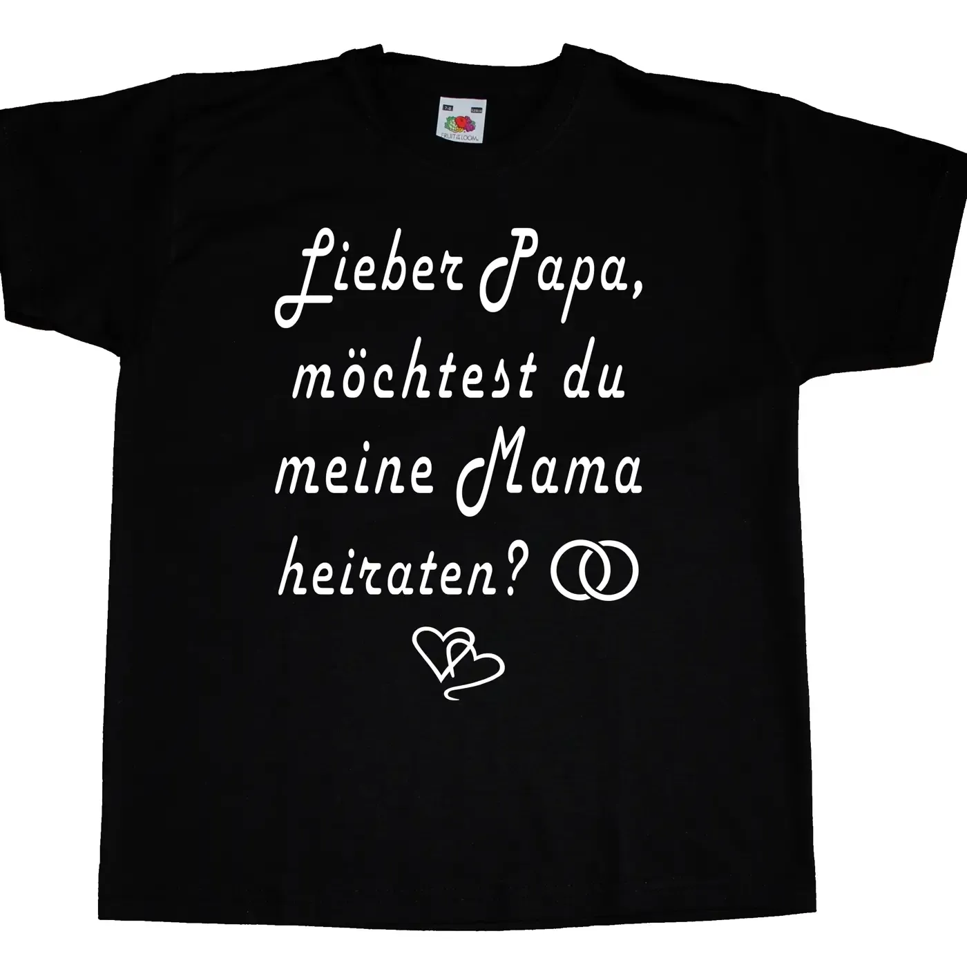 Kinder Shirt mit süßem Text für Heiratsantrag