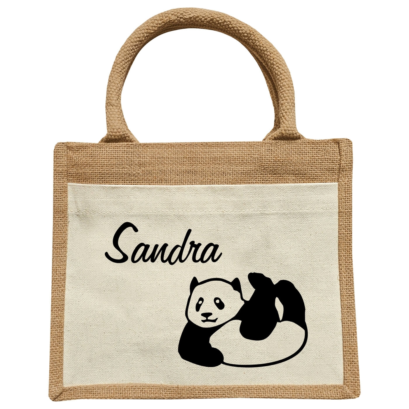 Kinder Jute Tasche Mit Pandabär