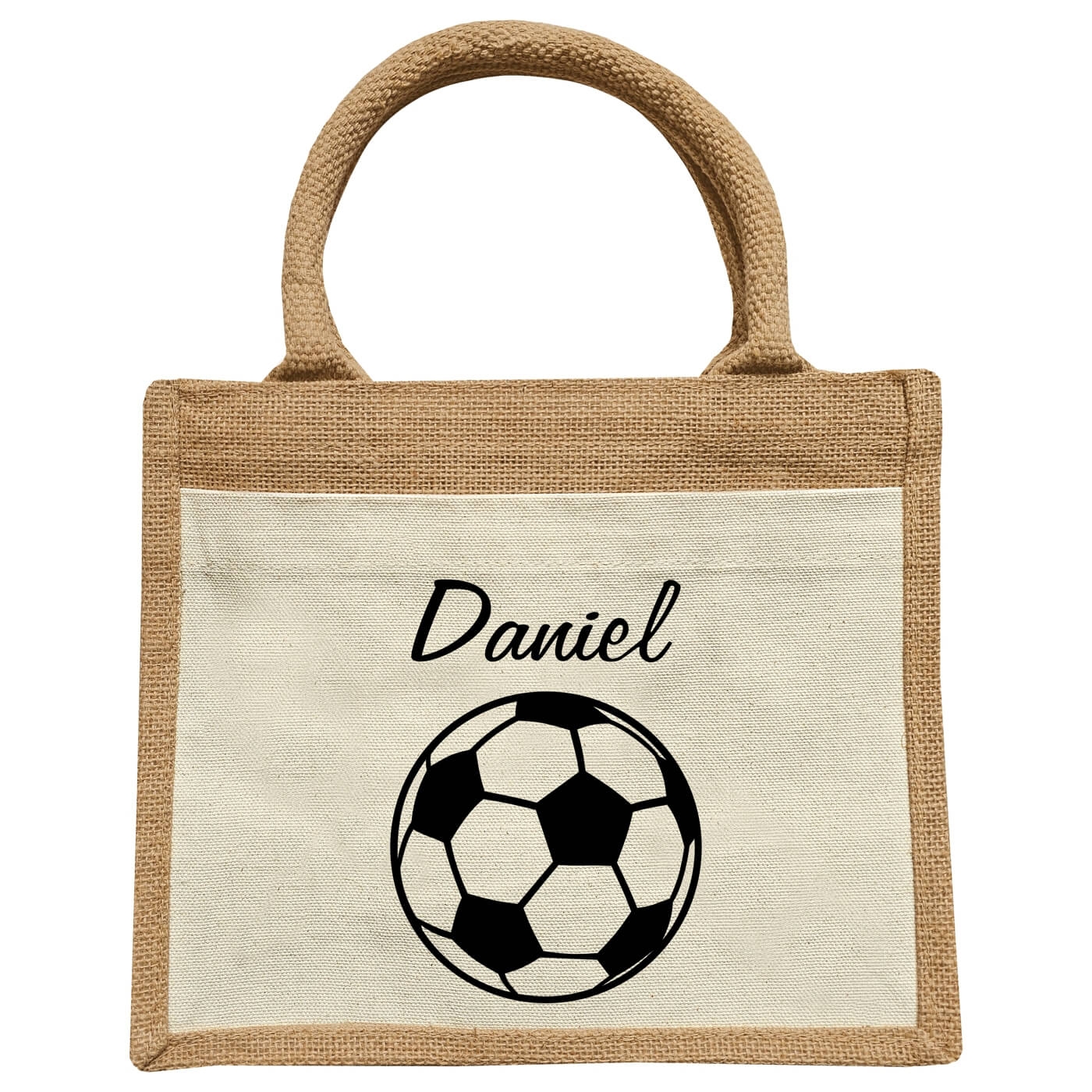 Jute Kindertasche mit Ball